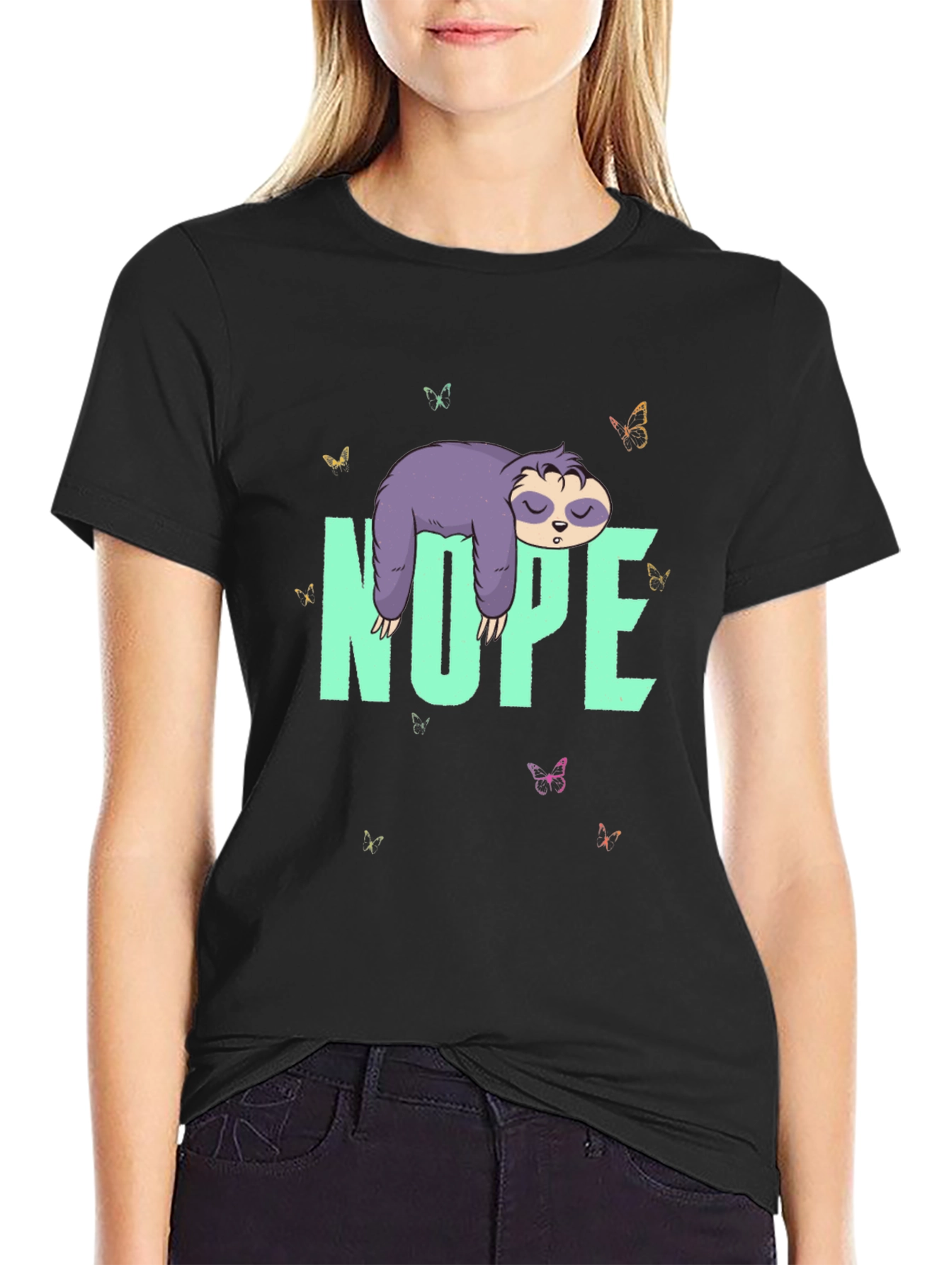 Nope Sloth T-Shirt - Lazy Days Tee