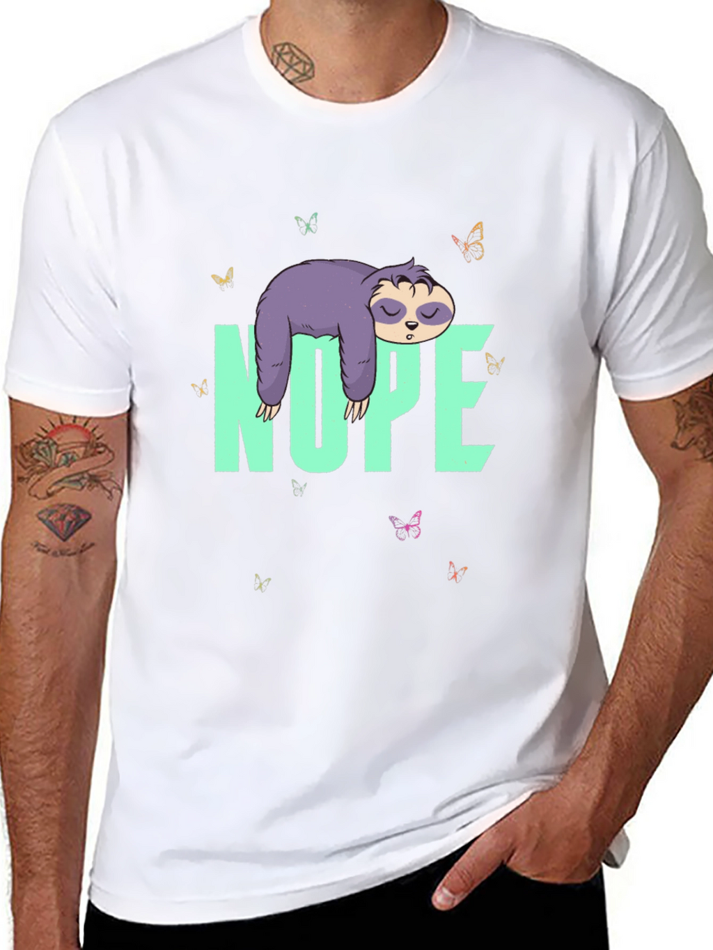 Nope Sloth T-Shirt - Lazy Days Tee