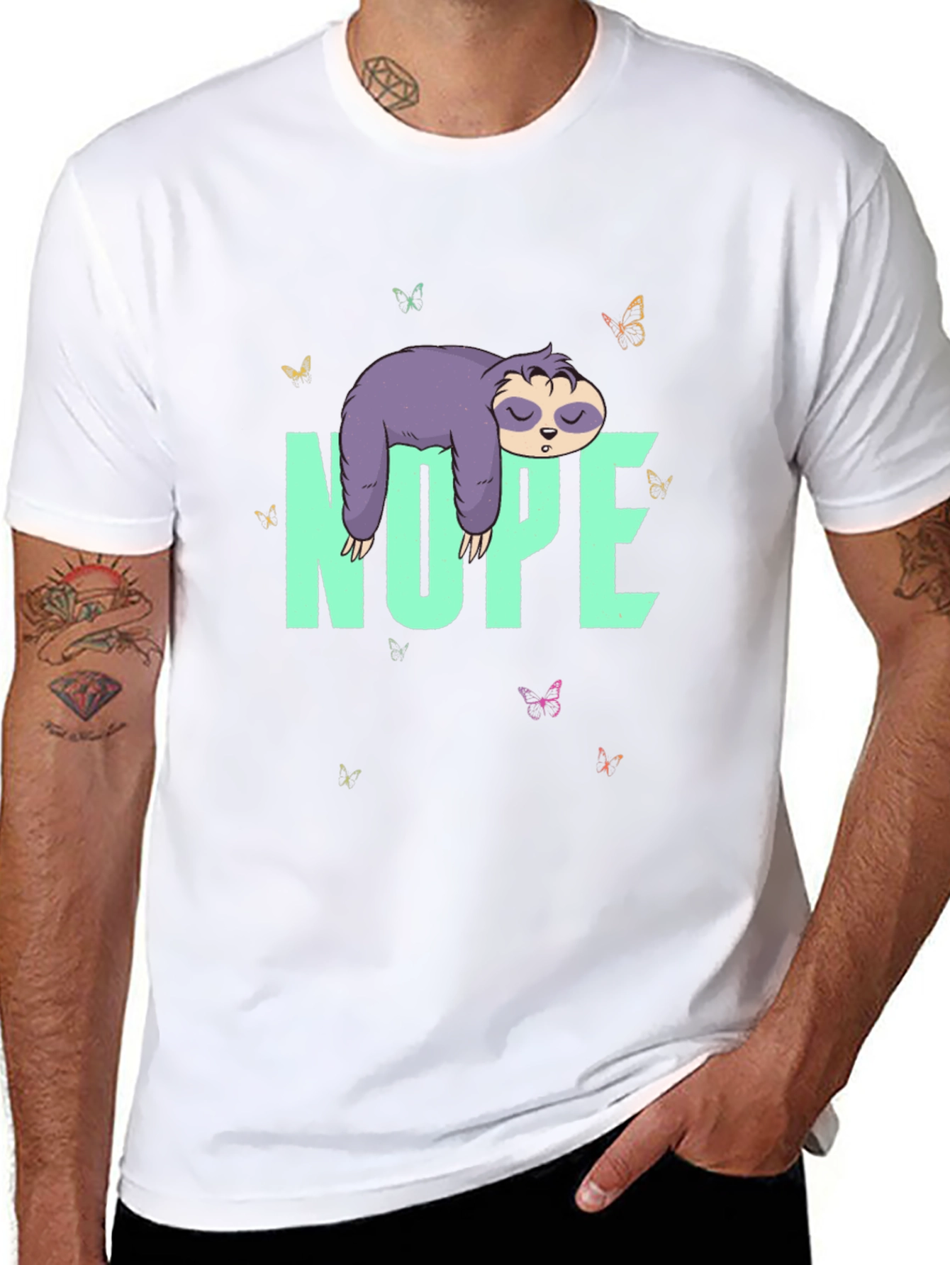 Nope Sloth T-Shirt - Lazy Days Tee