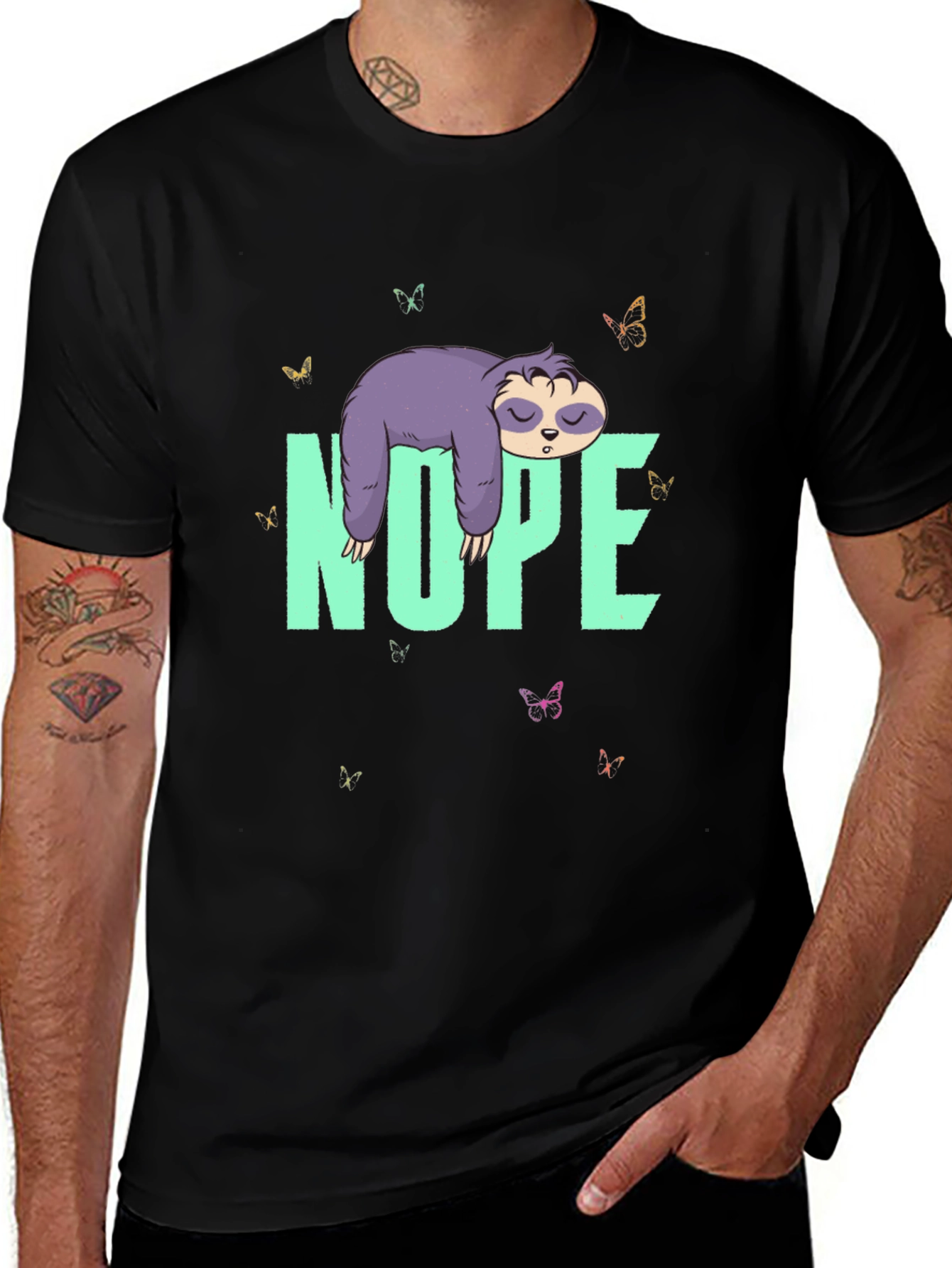 Nope Sloth T-Shirt - Lazy Days Tee