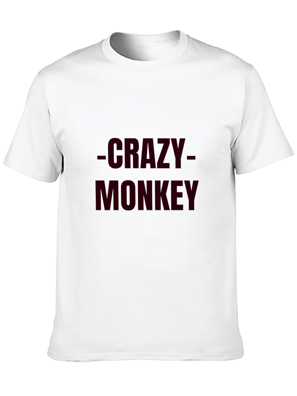 Crazy Monkey Mens Black Graphic Tee