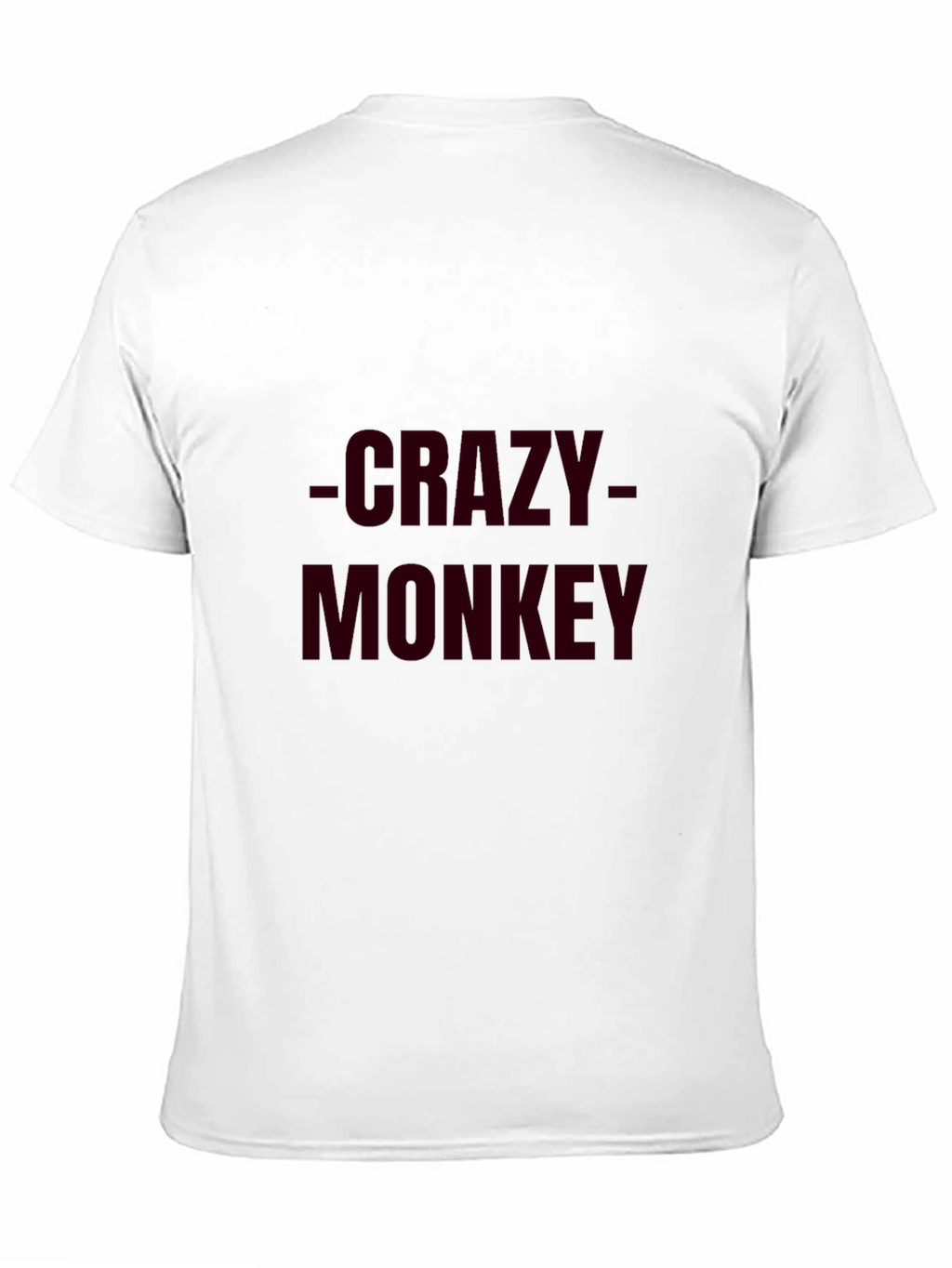 Crazy Monkey Mens Black Graphic Tee