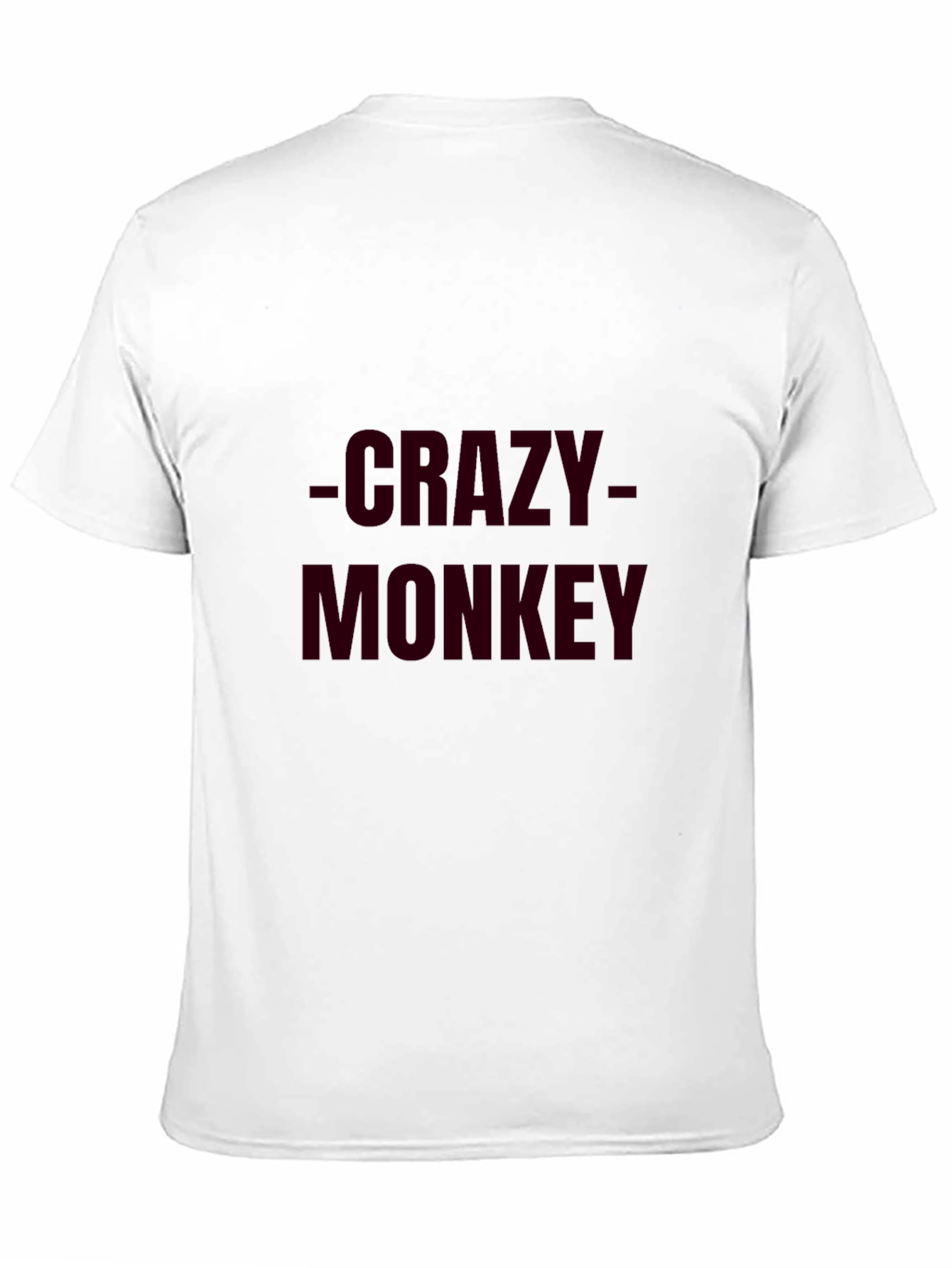 Crazy Monkey Mens Black Graphic Tee