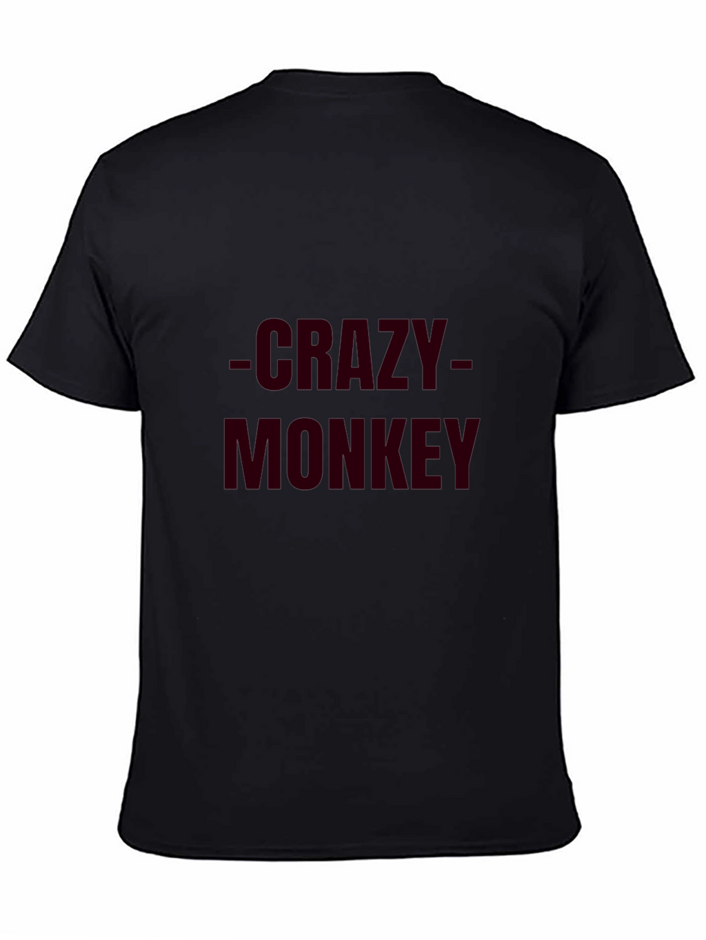 Crazy Monkey Mens Black Graphic Tee