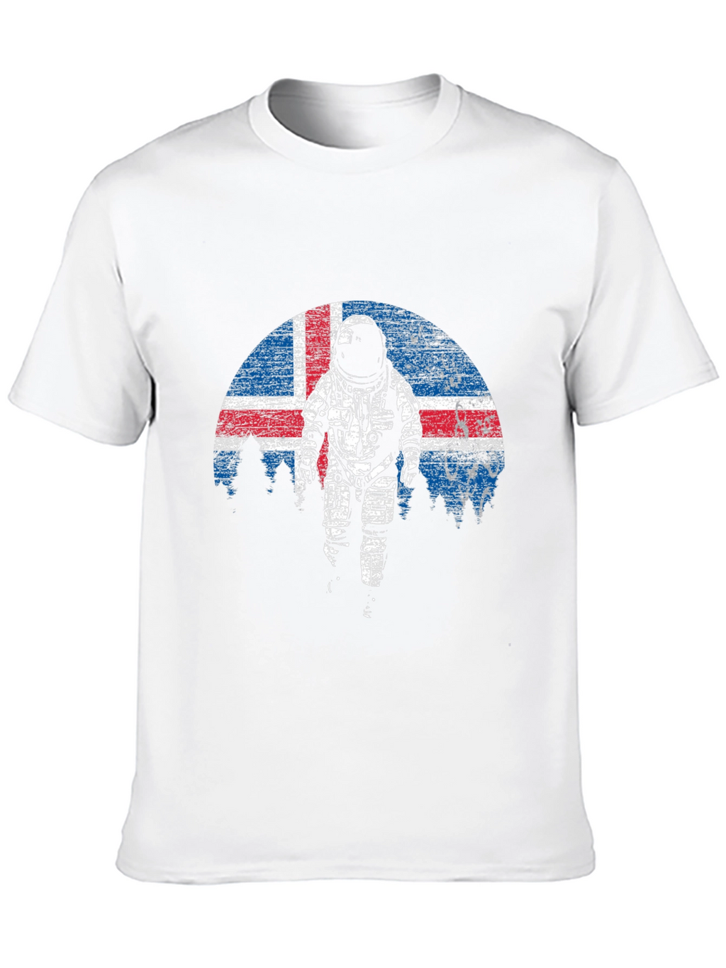 Icelandic Astronaut Graphic Tee - Black