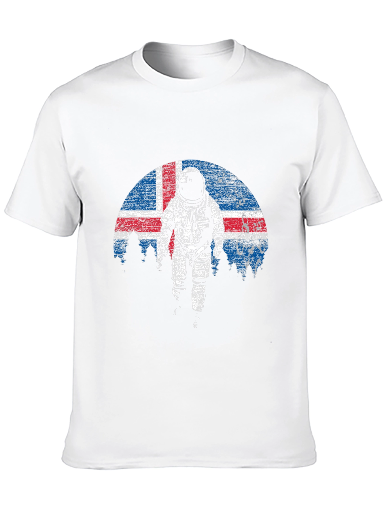 Icelandic Astronaut Graphic Tee - Black