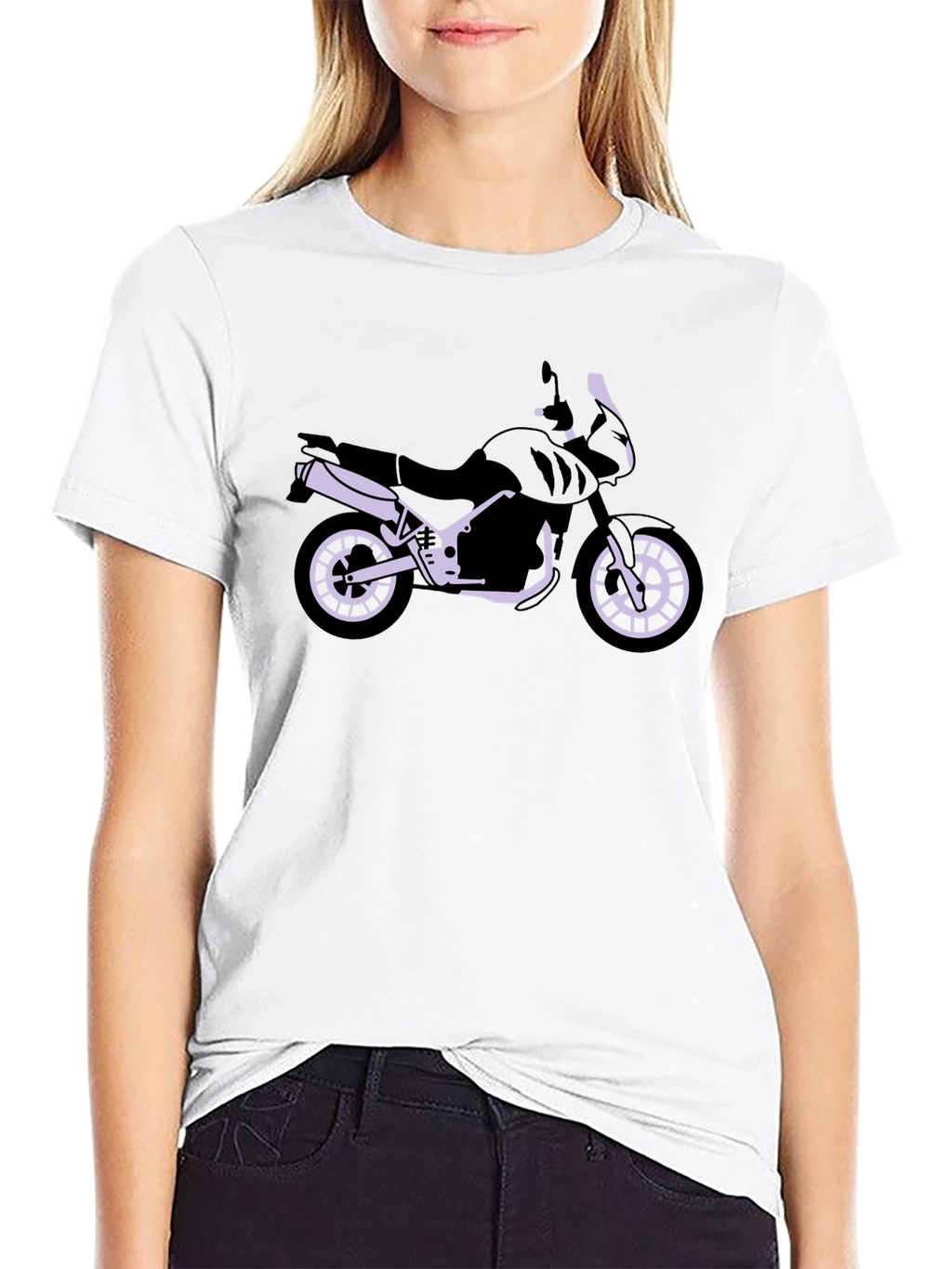 Motorcycle Graphic Tee - Black