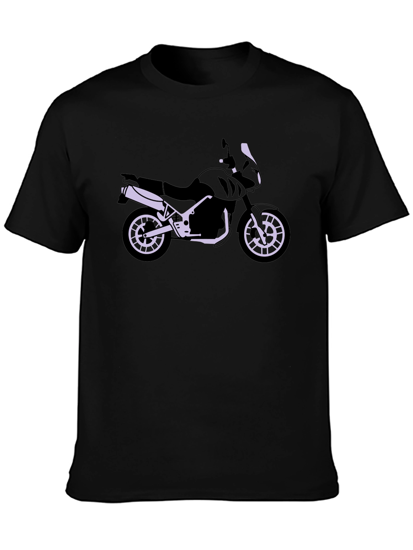 Motorcycle Graphic Tee - Black