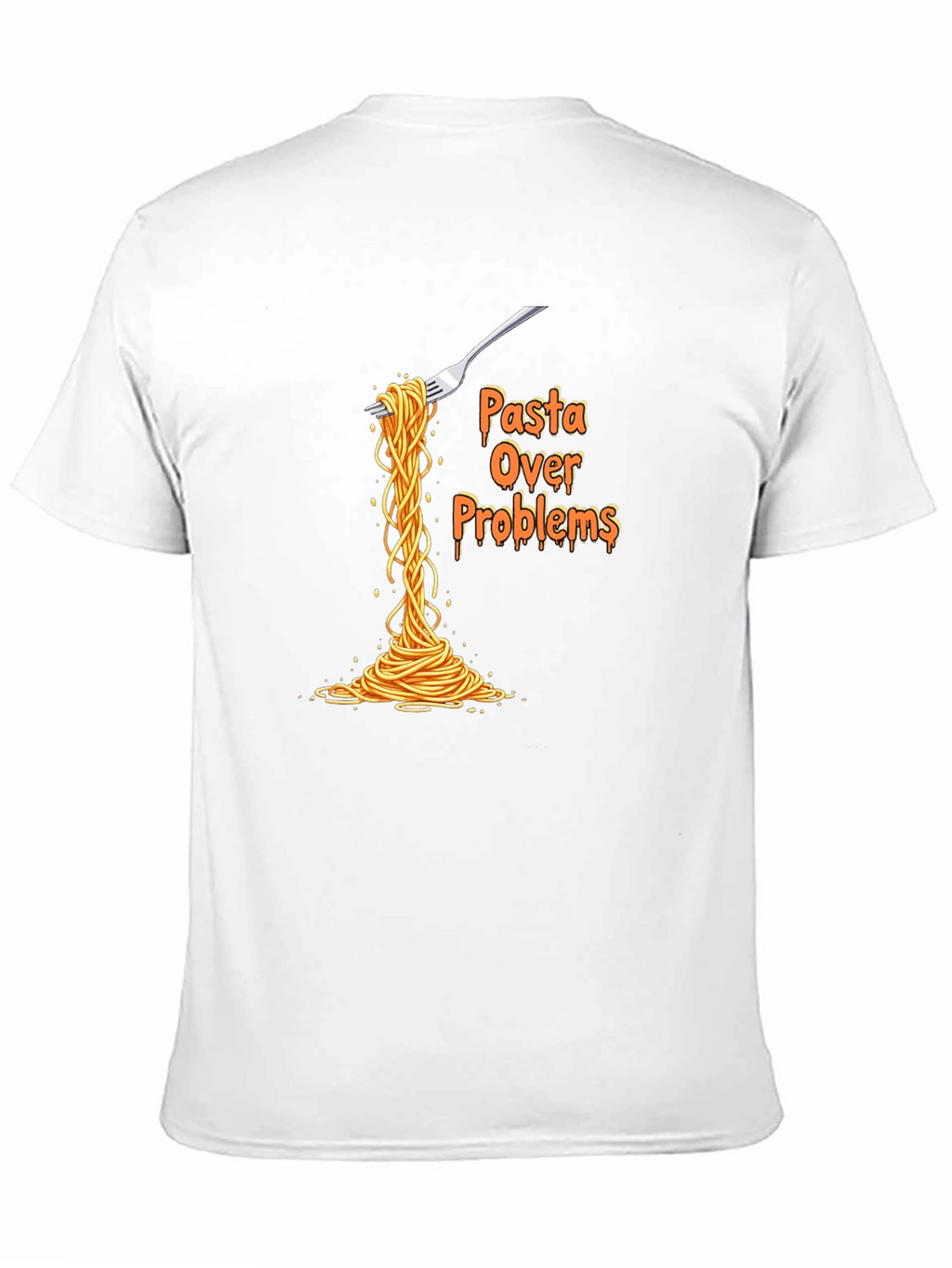Pasta Over Problems T-Shirt Funny Graphic Tee
