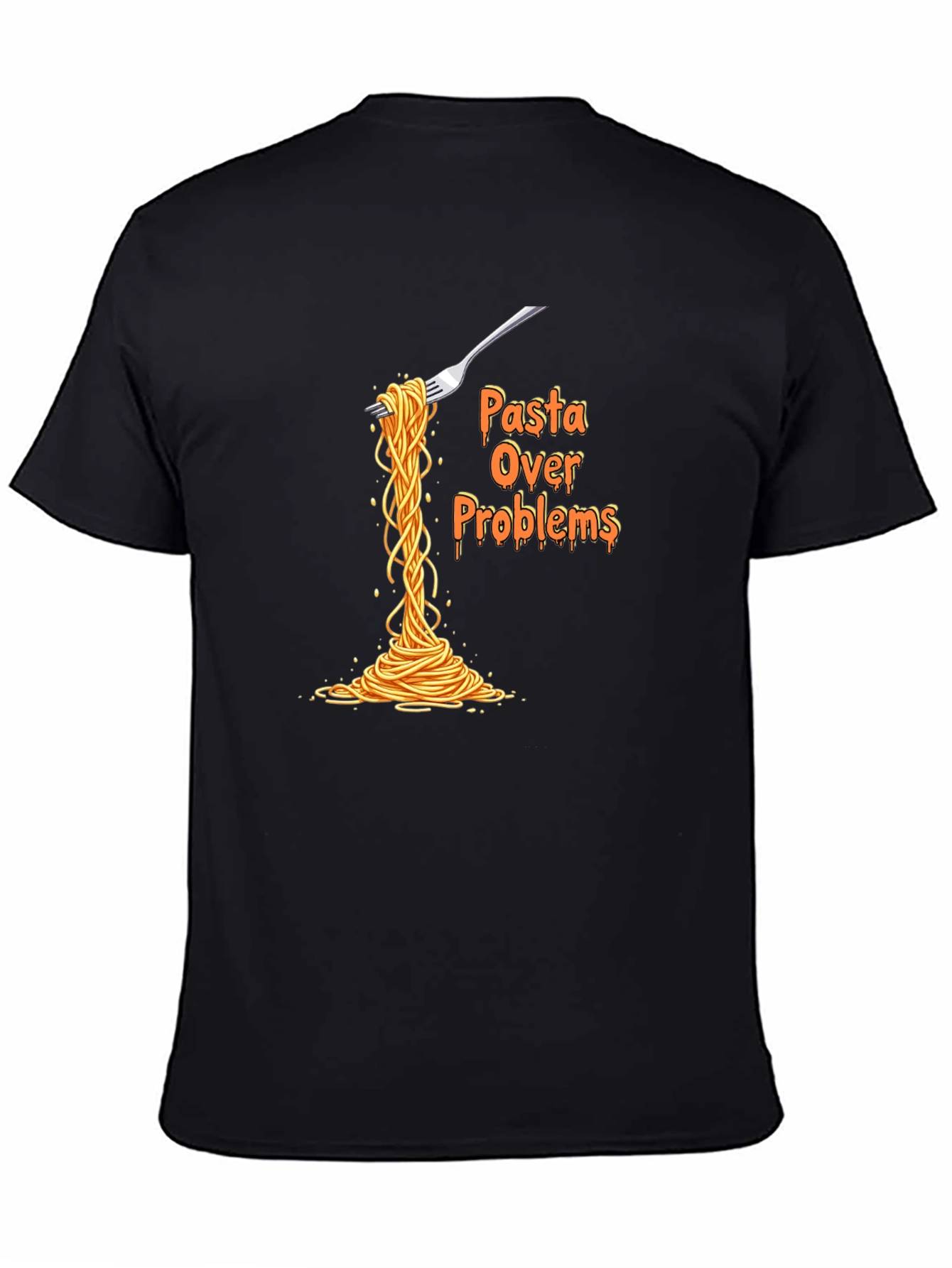 Pasta Over Problems T-Shirt Funny Graphic Tee