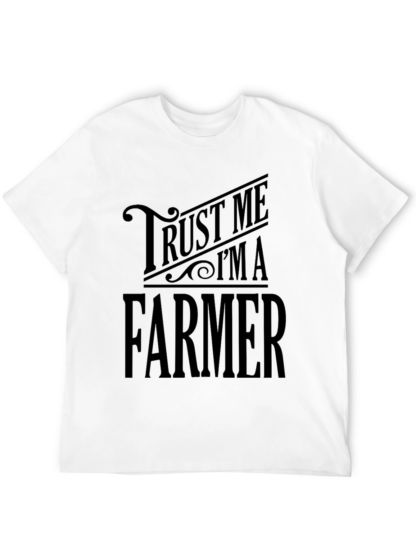 Trust Me Im A Farmer T-Shirt Black