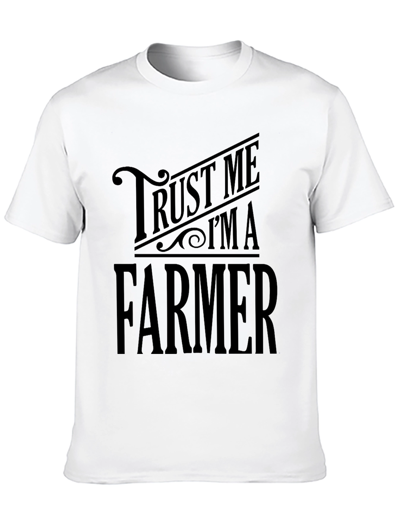 Trust Me Im A Farmer T-Shirt Black