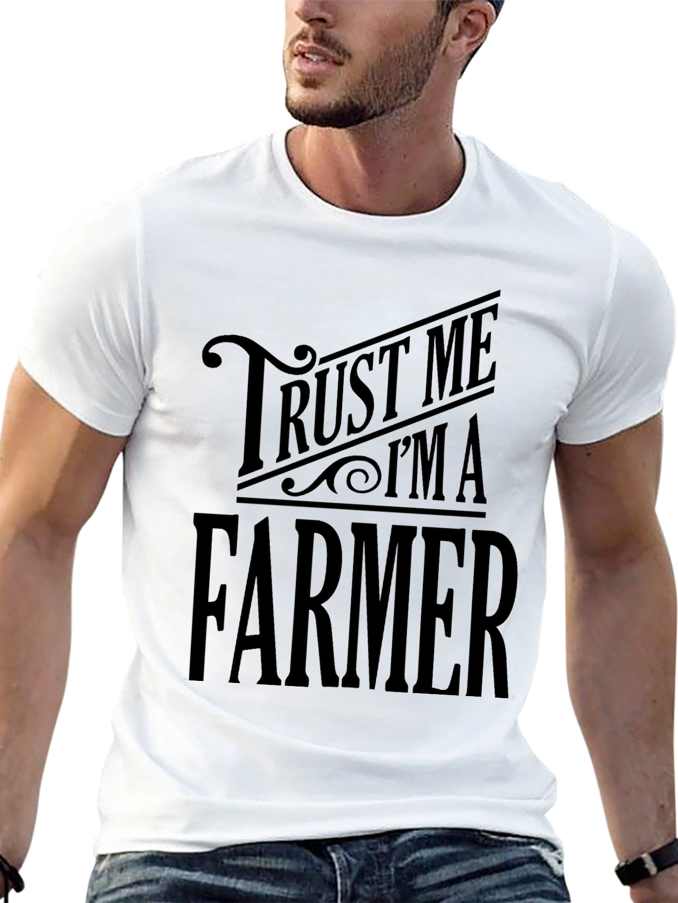 Trust Me Im A Farmer T-Shirt Black