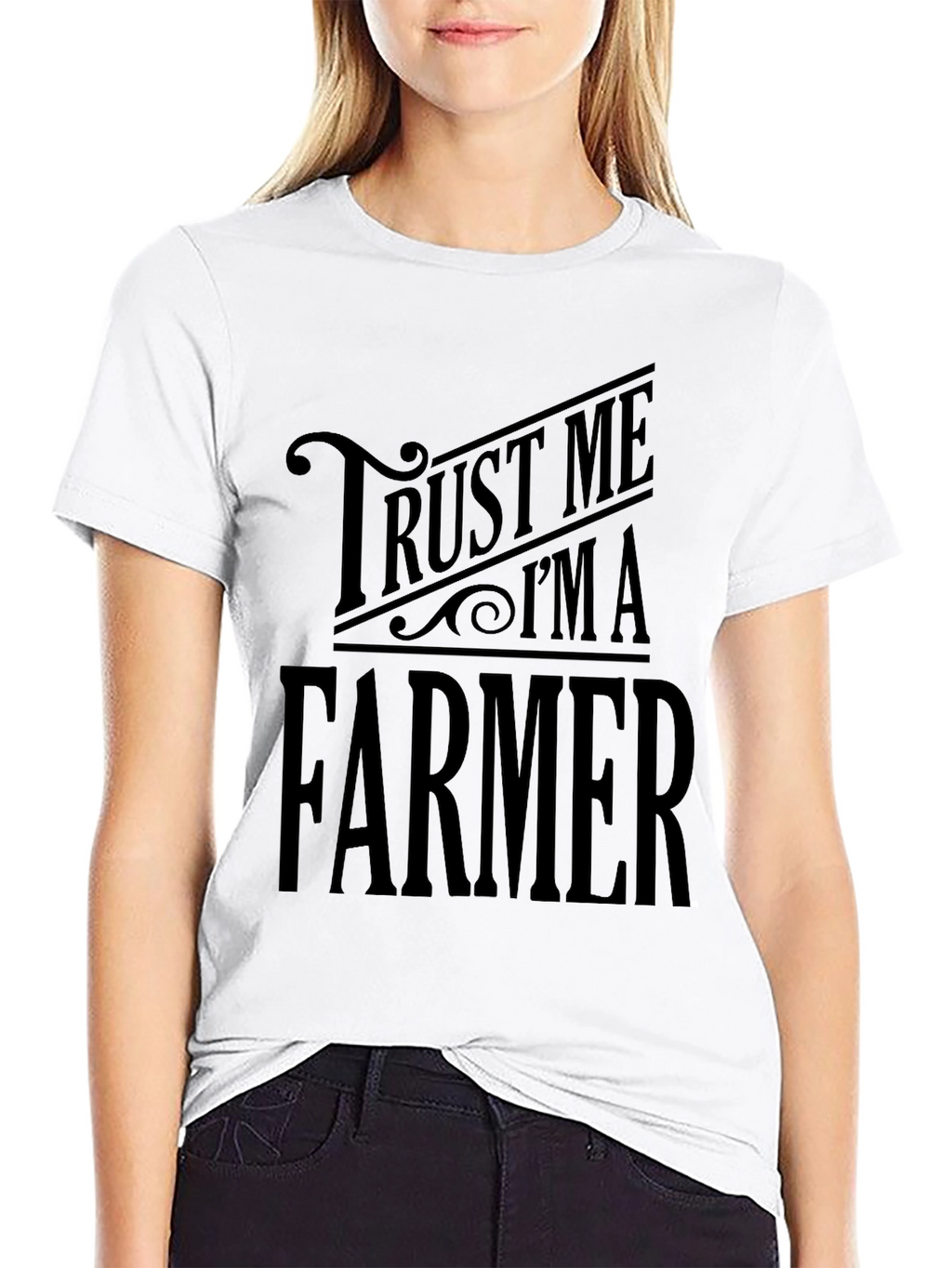 Trust Me Im A Farmer T-Shirt Black