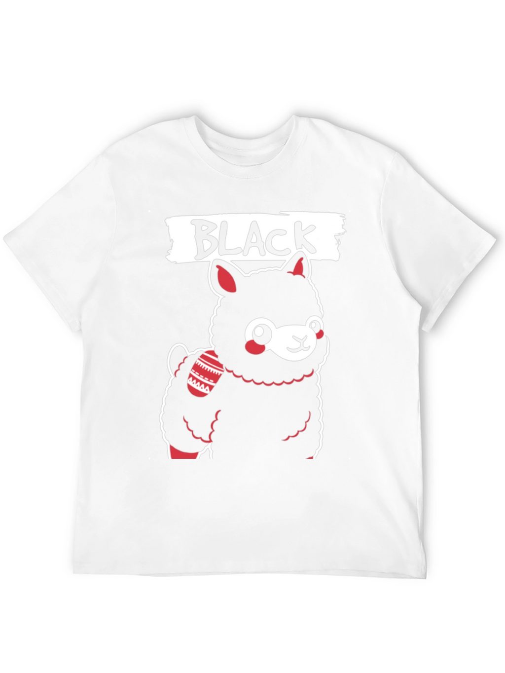Black Llama T-Shirt - Cute Graphic Tee