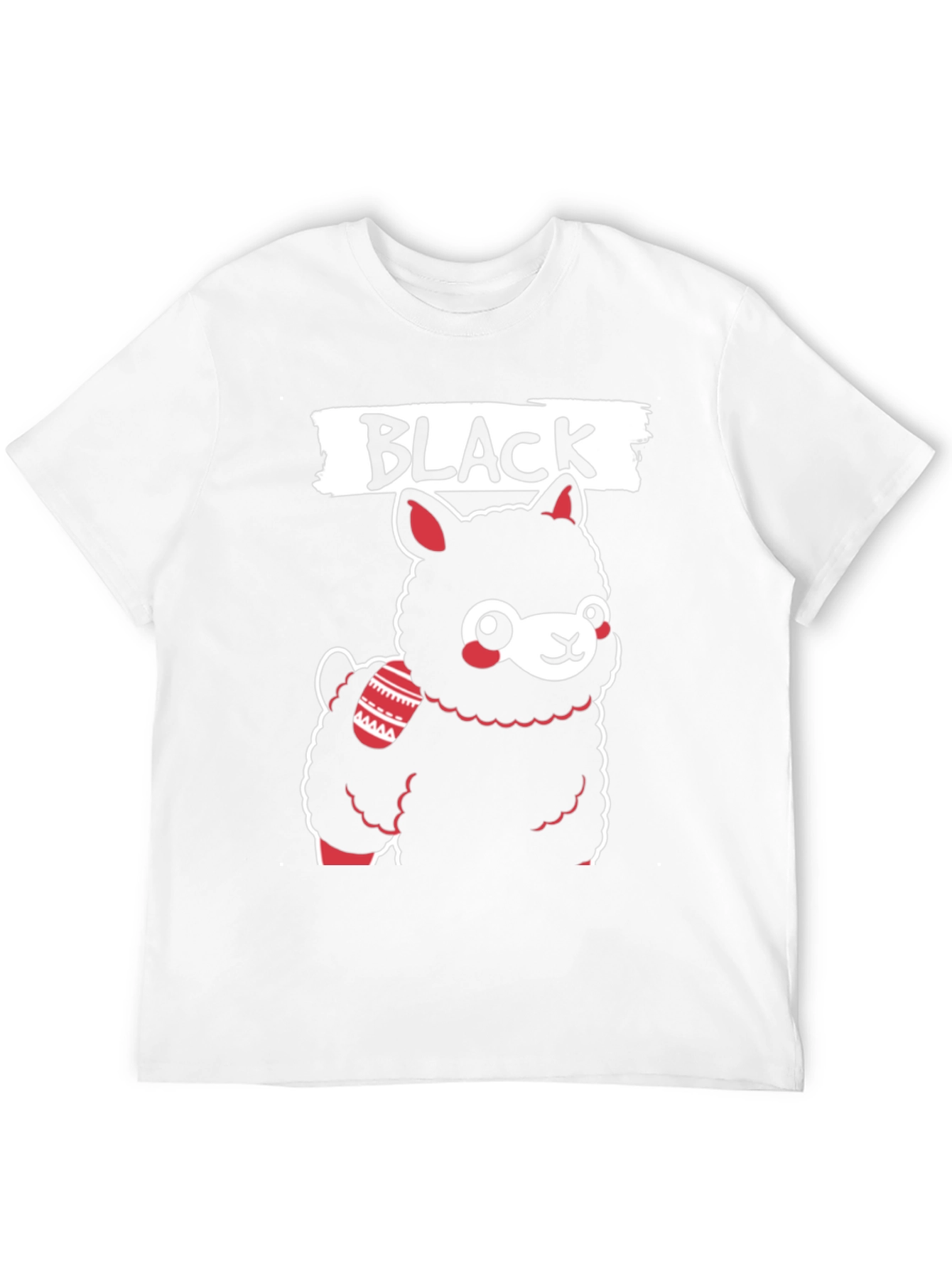 Black Llama T-Shirt - Cute Graphic Tee