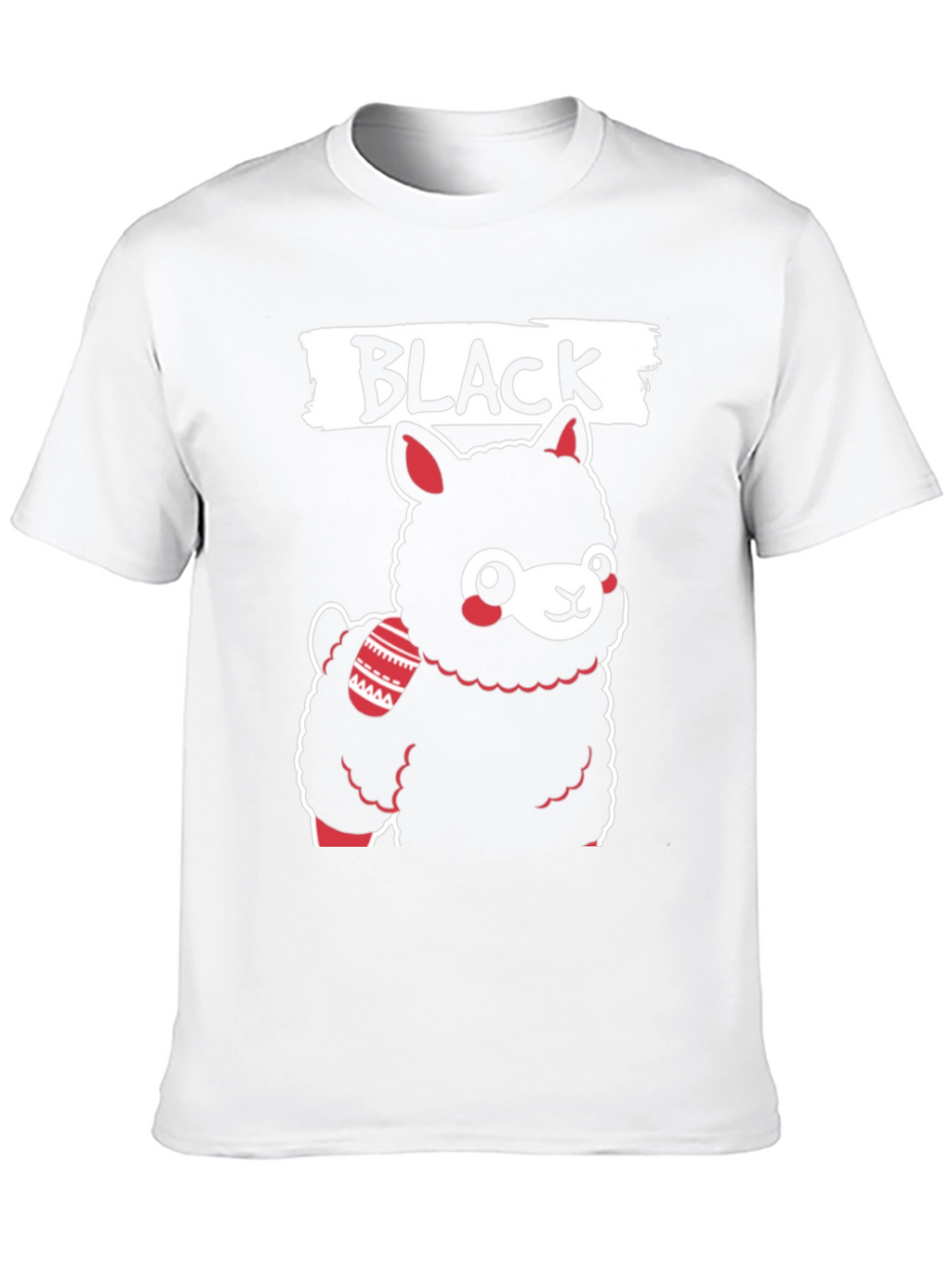 Black Llama T-Shirt - Cute Graphic Tee