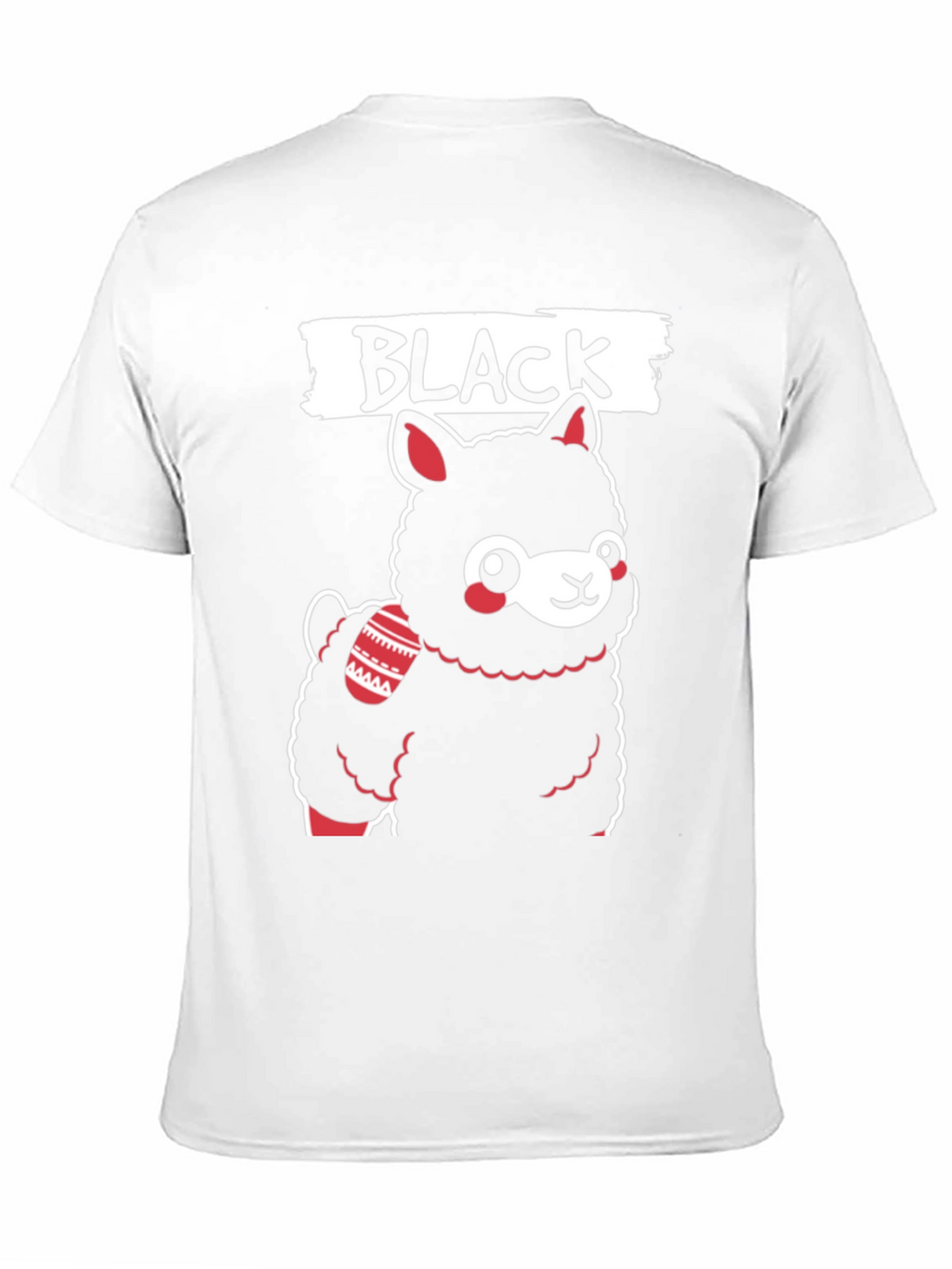 Black Llama T-Shirt - Cute Graphic Tee