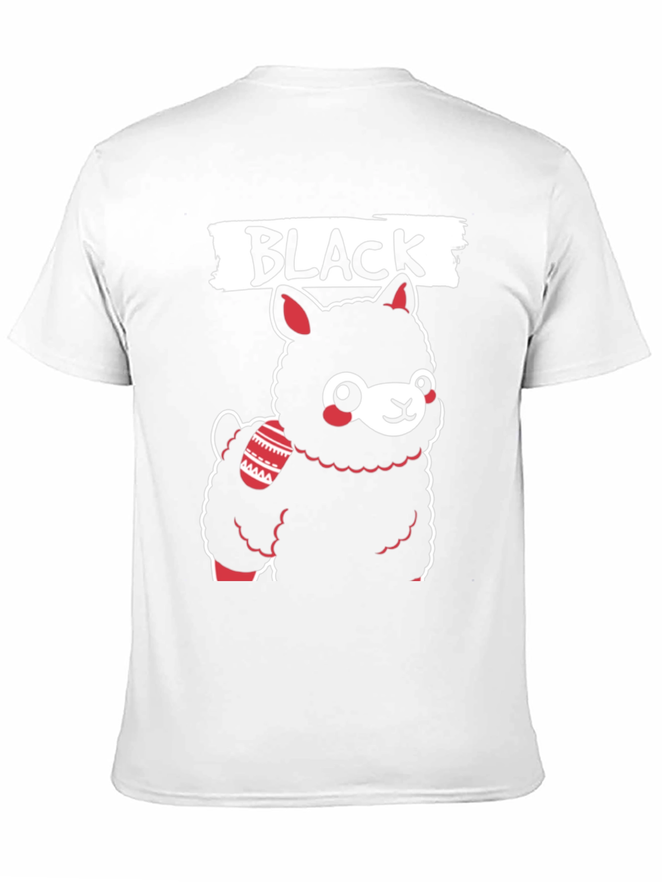 Black Llama T-Shirt - Cute Graphic Tee