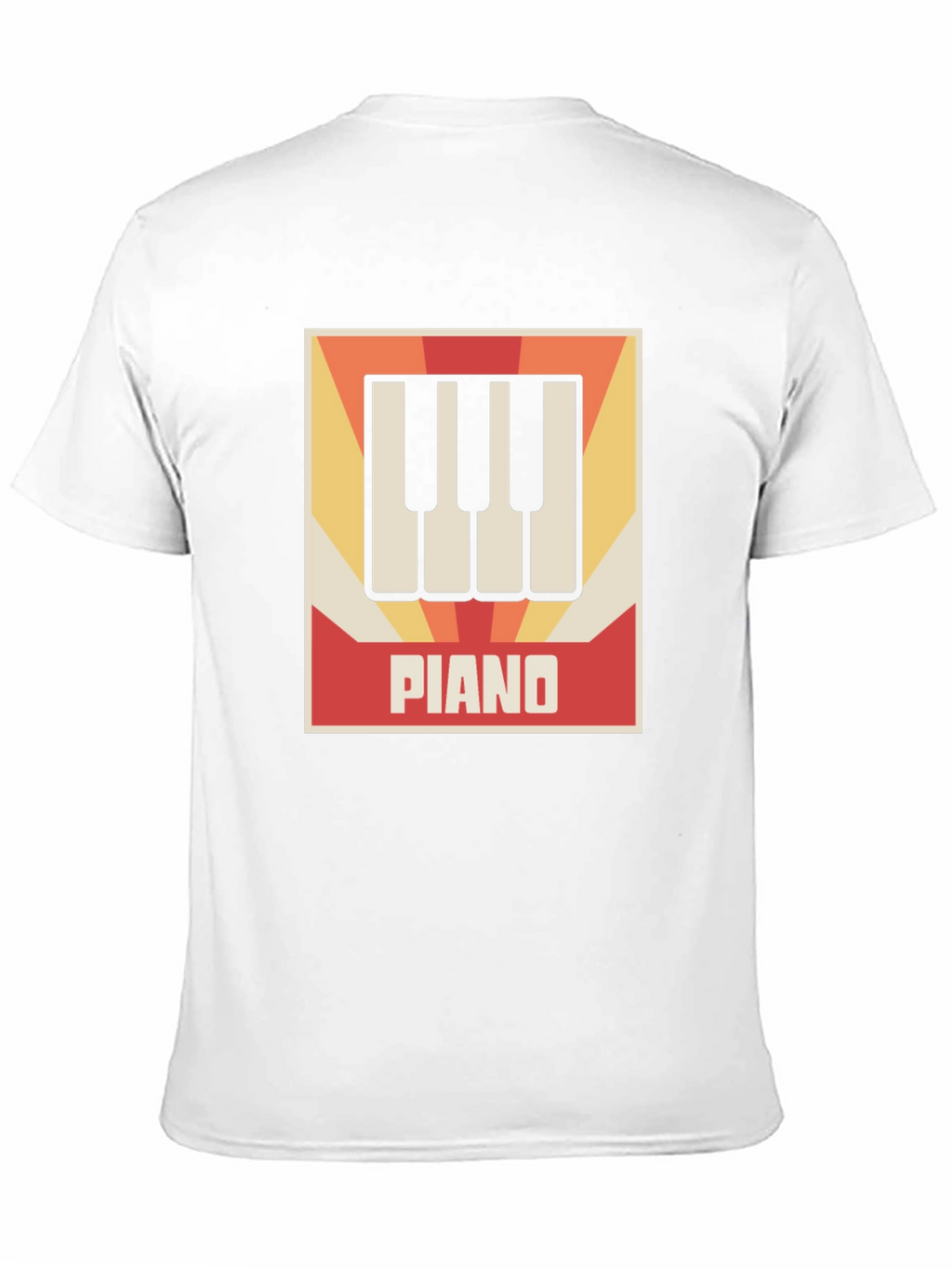 Retro Piano Keys Graphic Tee - Musicians Style