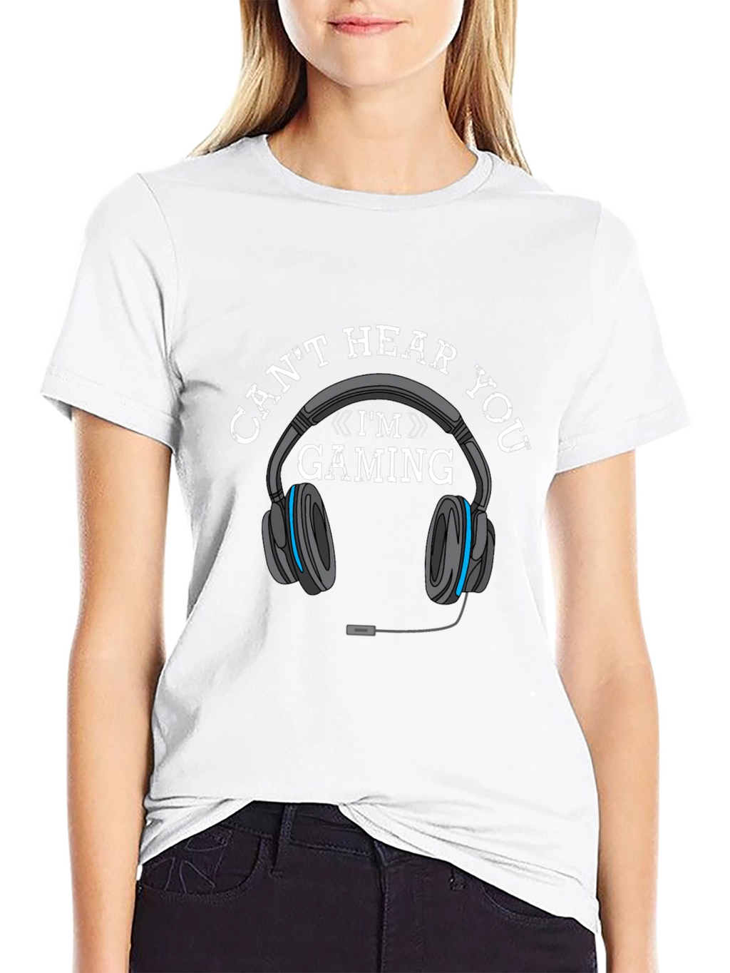 Gaming Headset T-Shirt - Cant Hear You Im Gaming