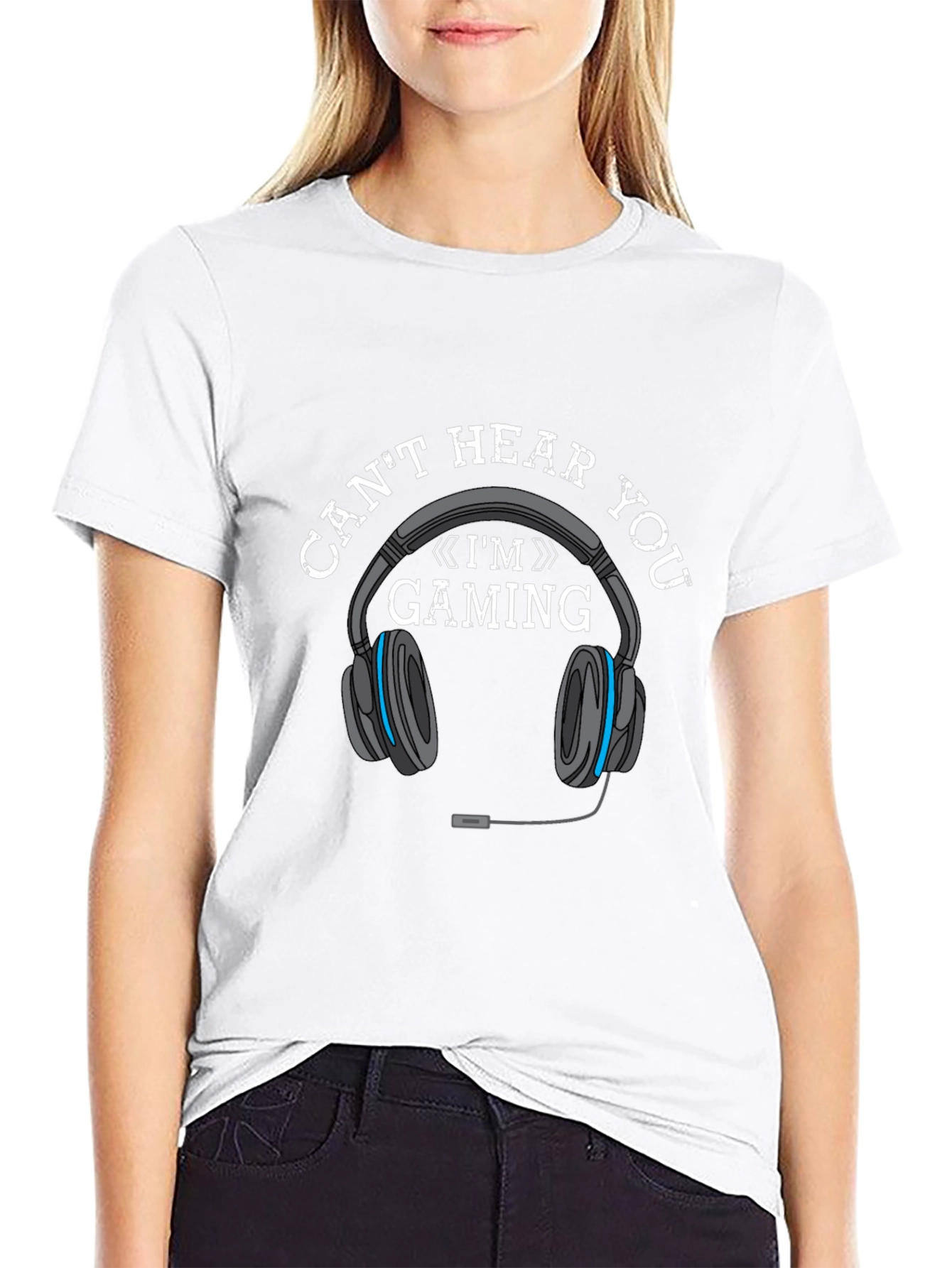 Gaming Headset T-Shirt - Cant Hear You Im Gaming