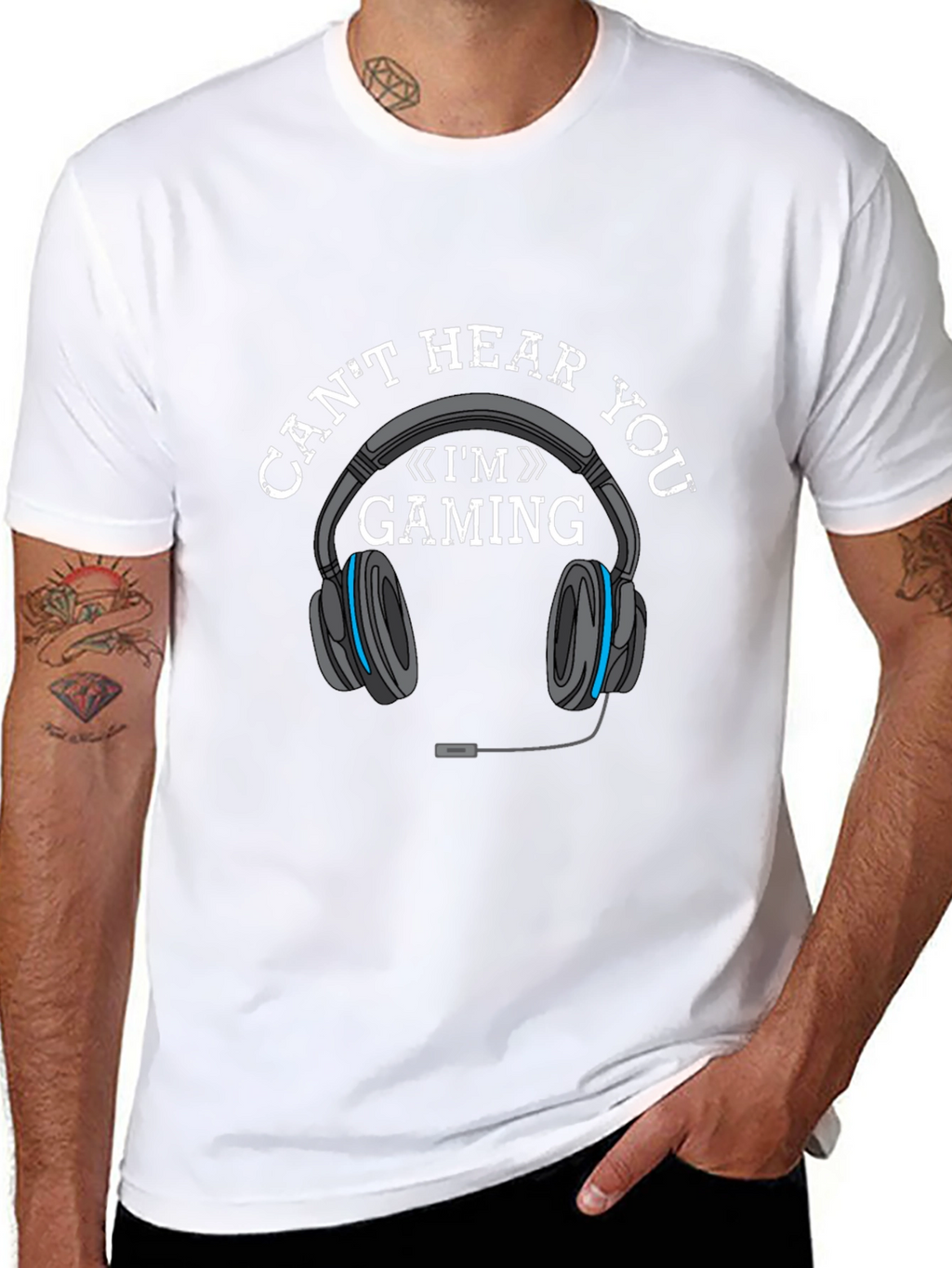 Gaming Headset T-Shirt - Cant Hear You Im Gaming