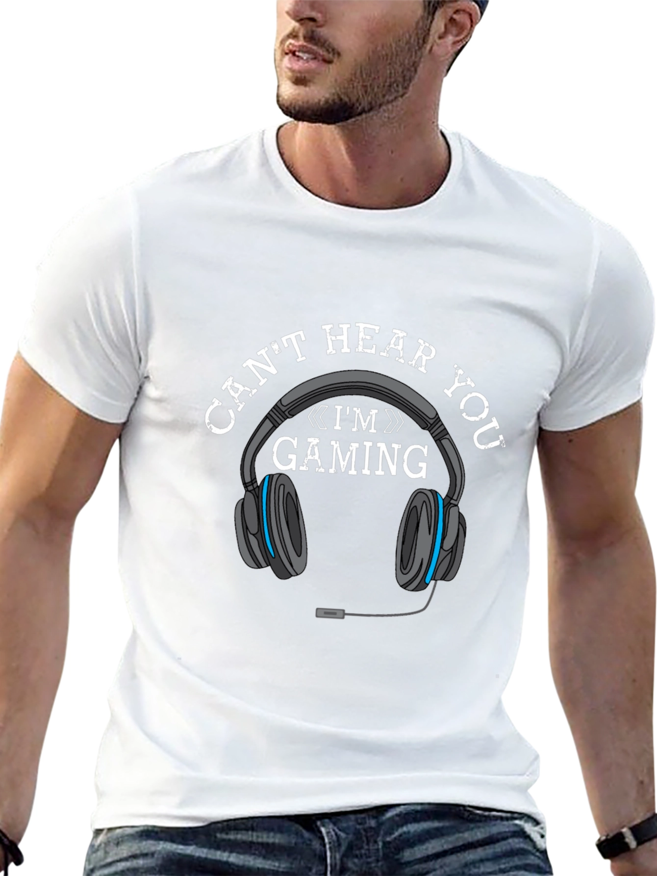 Gaming Headset T-Shirt - Cant Hear You Im Gaming