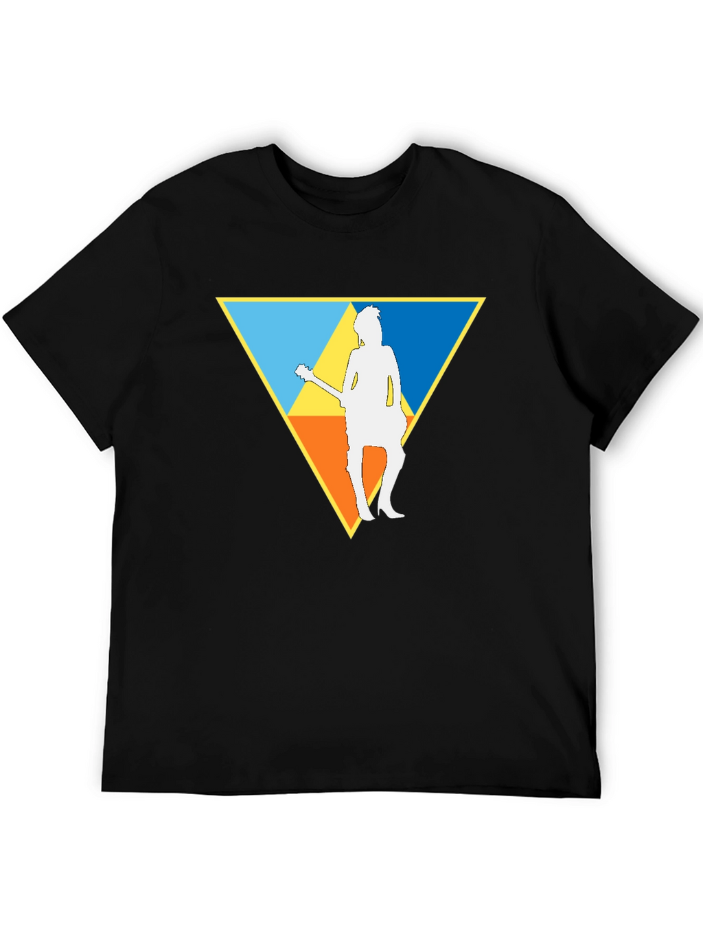 Guitar Player Triforce T-Shirt - Black