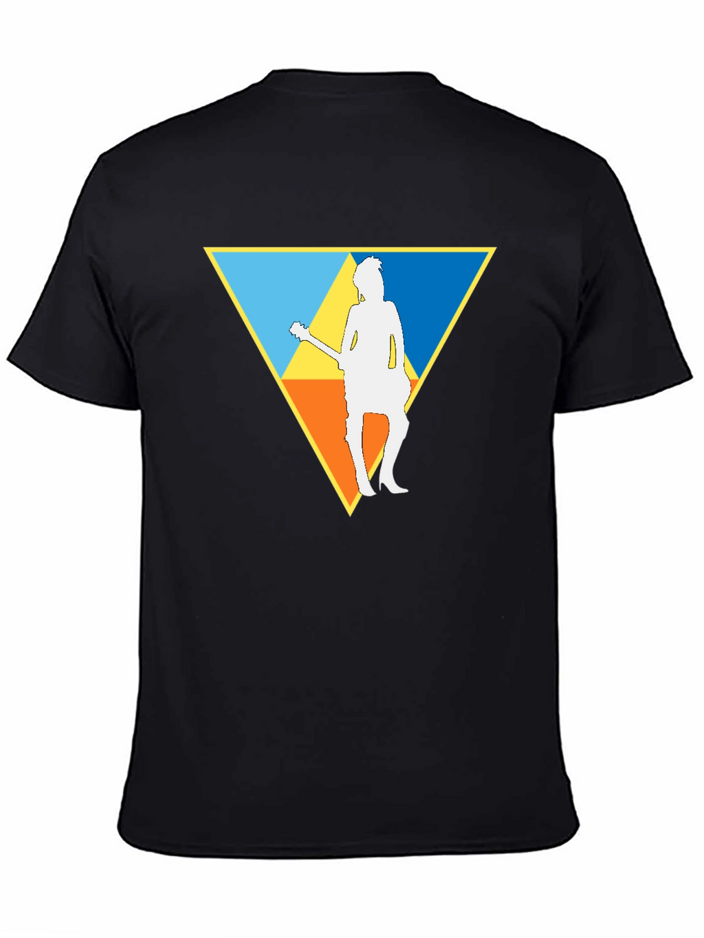 Guitar Player Triforce T-Shirt - Black