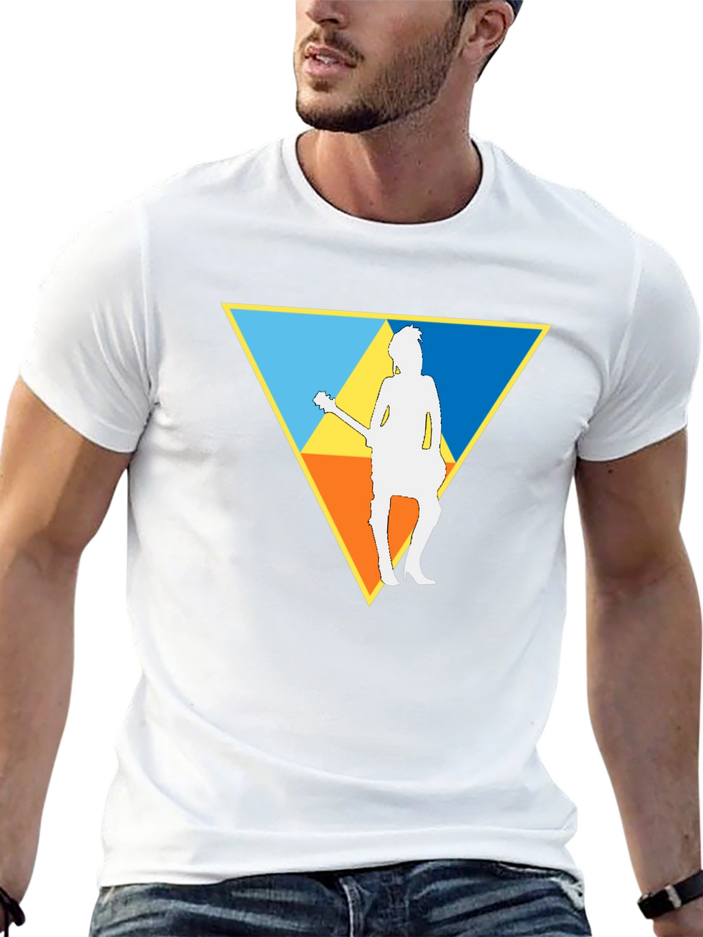 Guitar Player Triforce T-Shirt - Black
