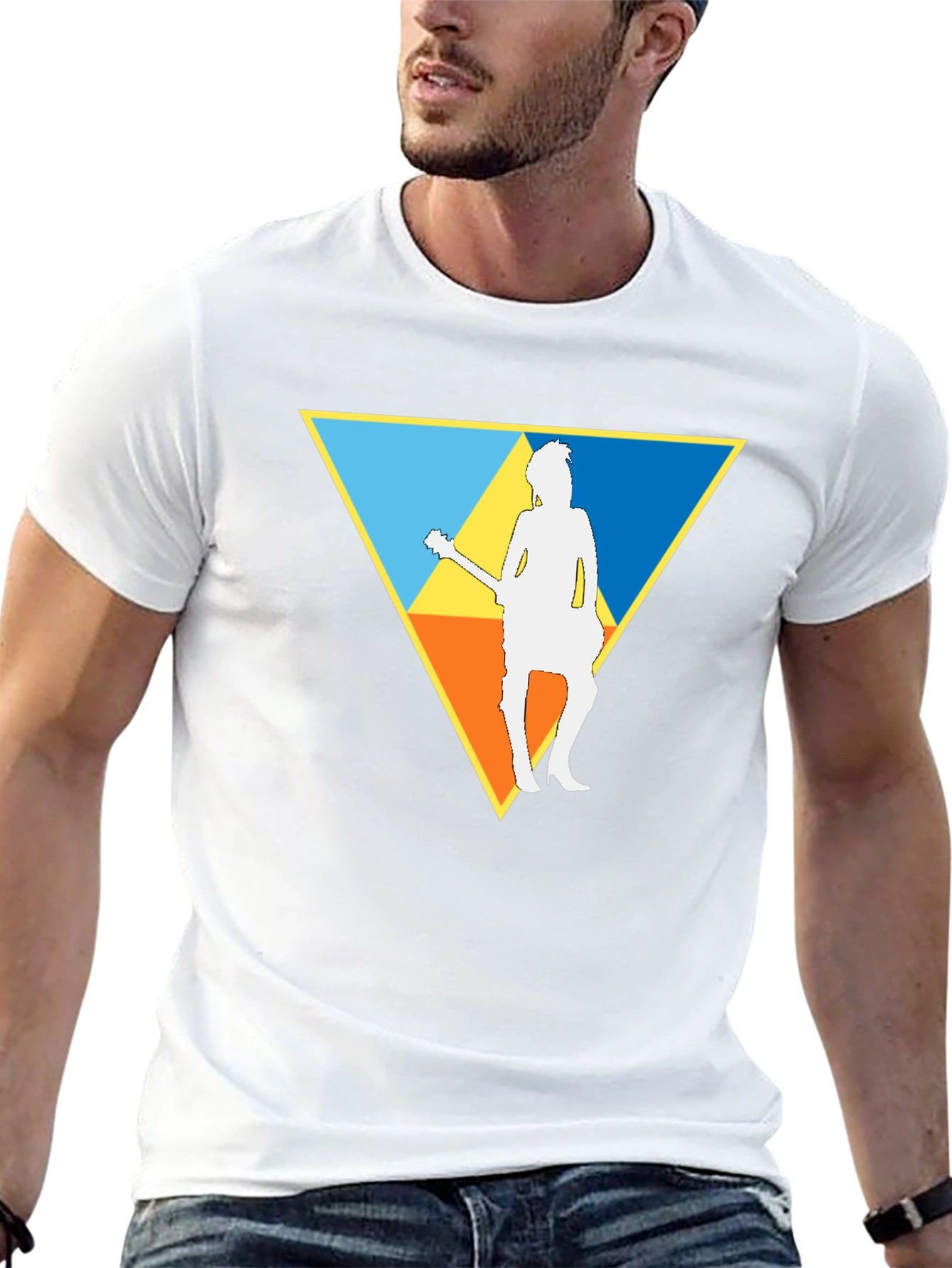 Guitar Player Triforce T-Shirt - Black