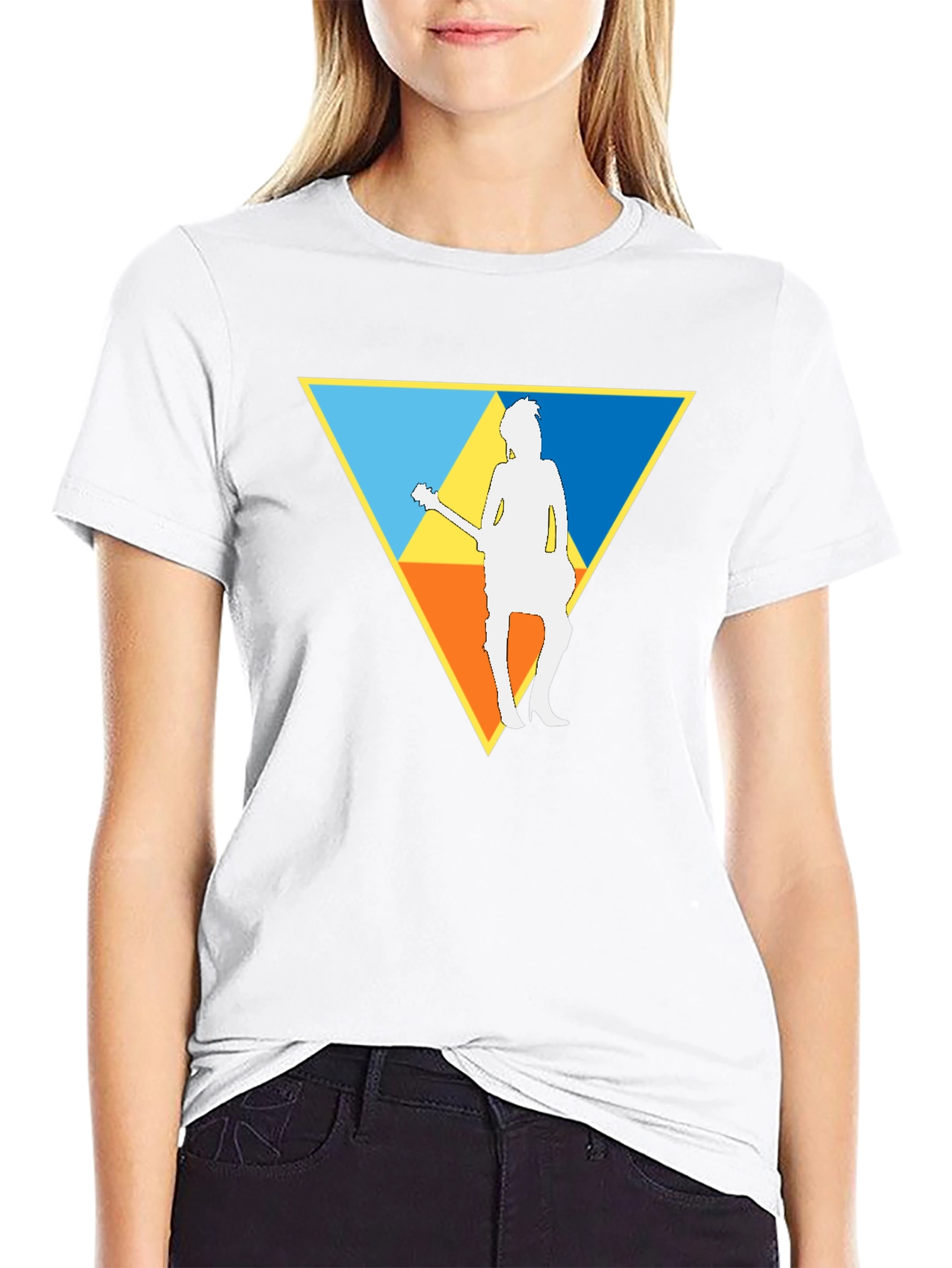 Guitar Player Triforce T-Shirt - Black