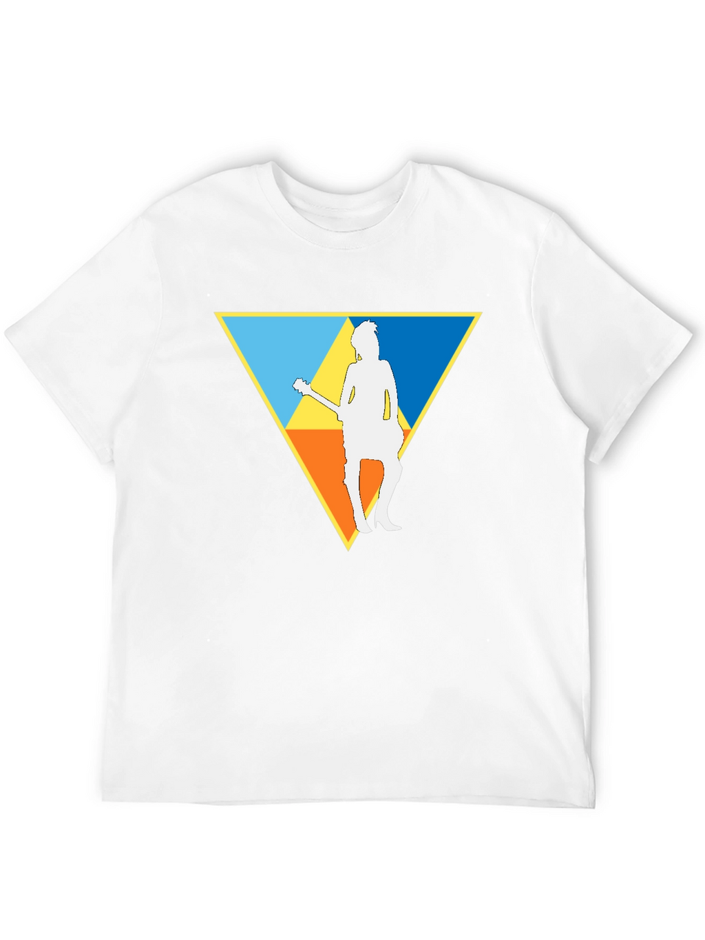 Guitar Player Triforce T-Shirt - Black
