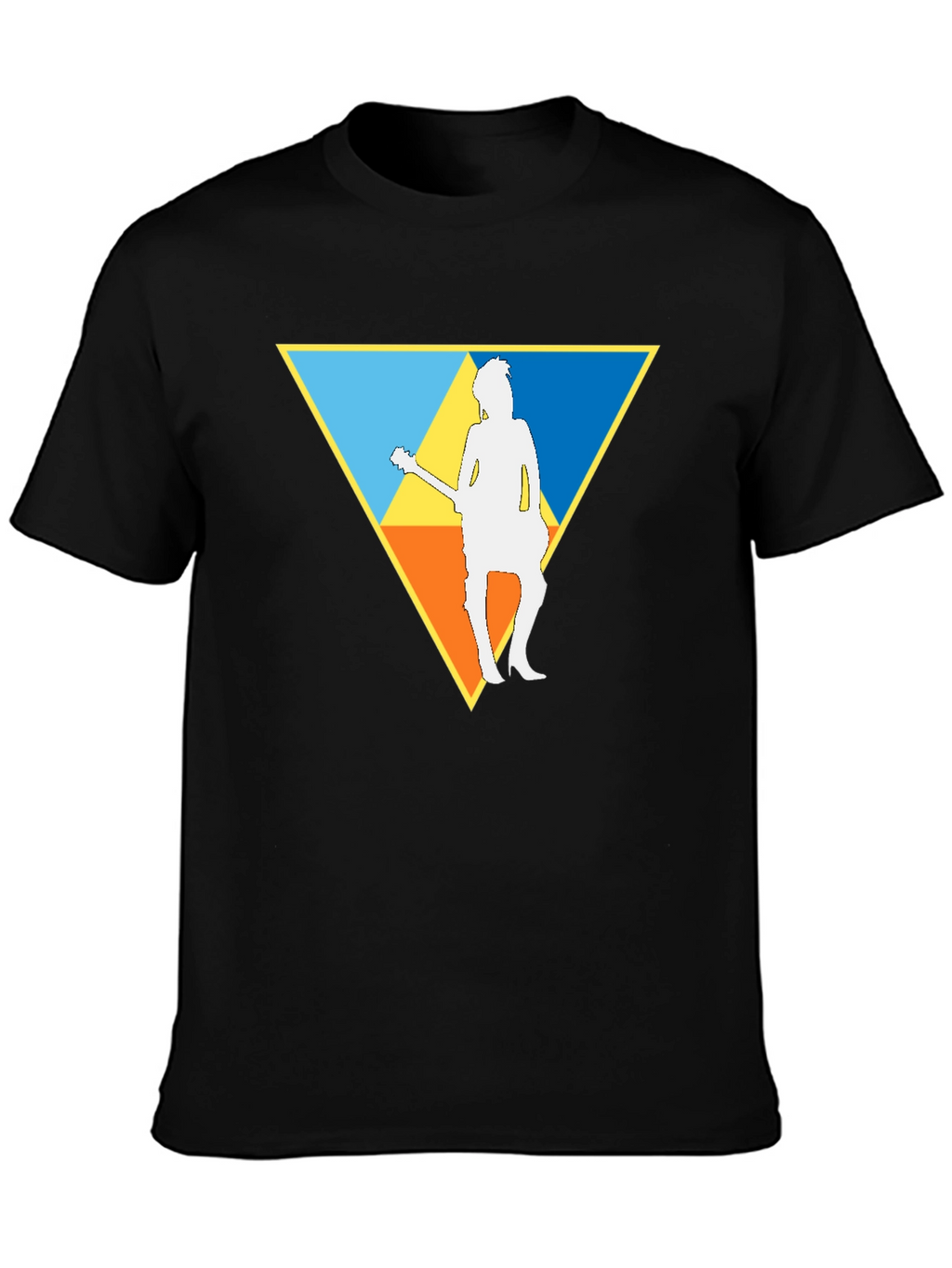 Guitar Player Triforce T-Shirt - Black