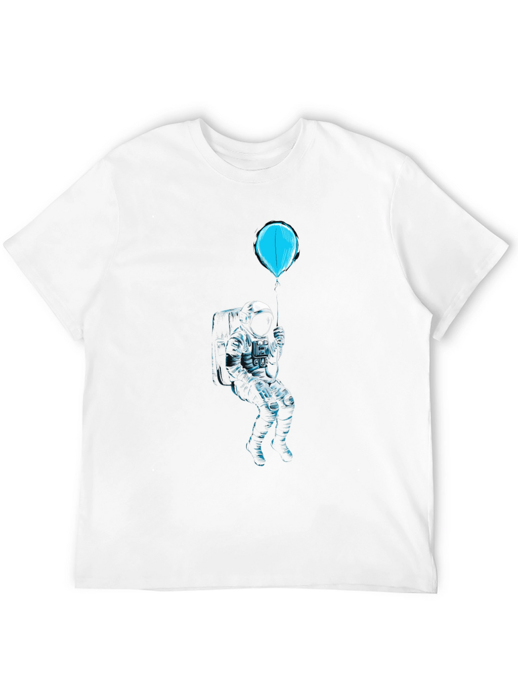 Astronaut Balloon Black Graphic Tee