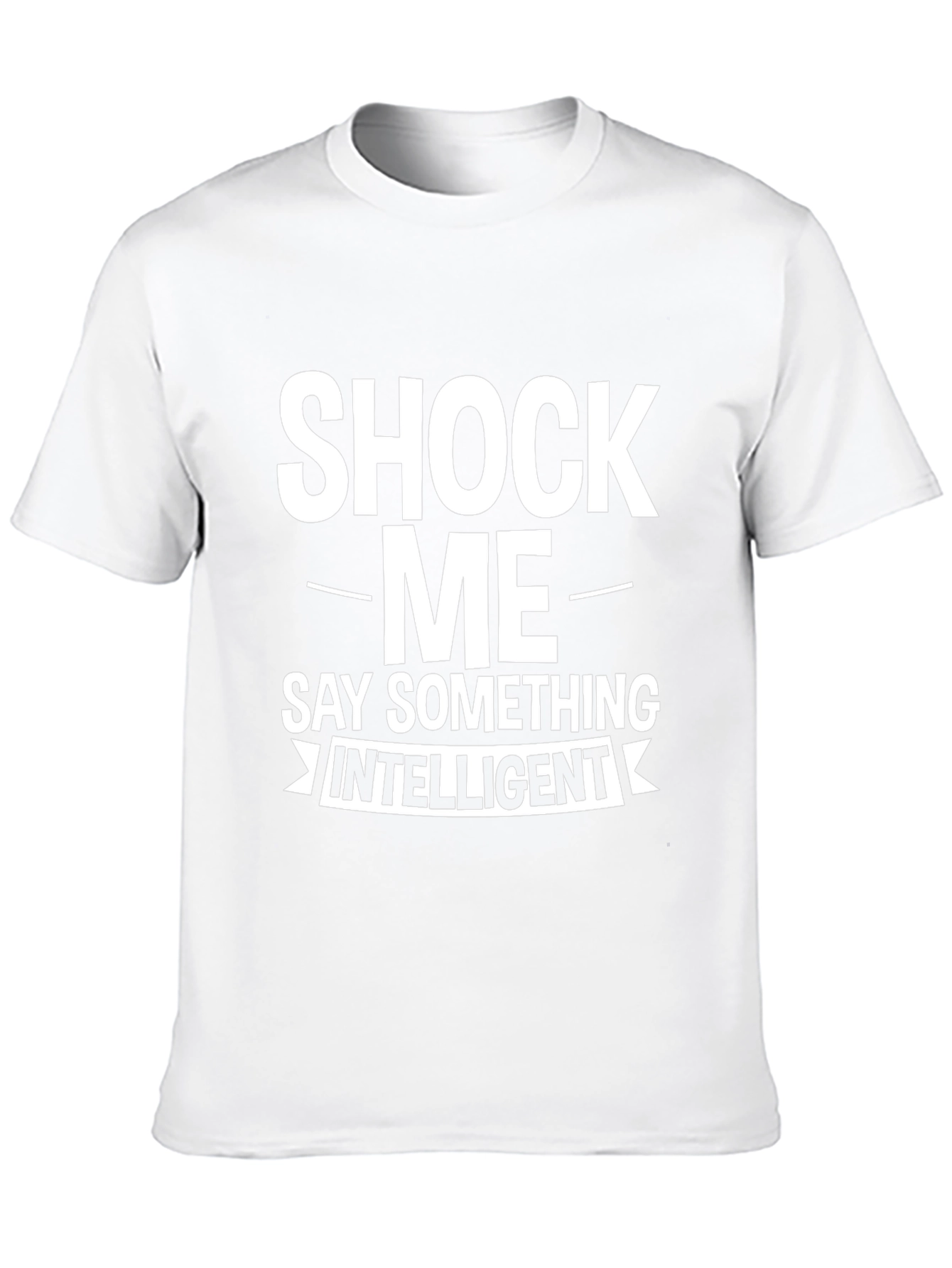 Shock Me - Funny Graphic Mens Black T-Shirt