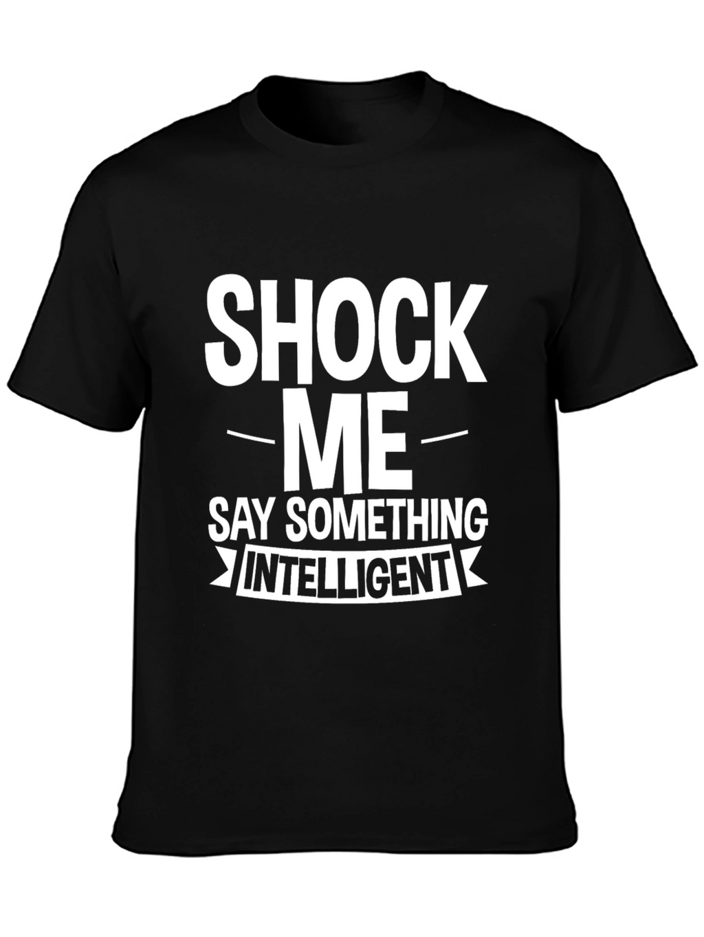 Shock Me - Funny Graphic Mens Black T-Shirt