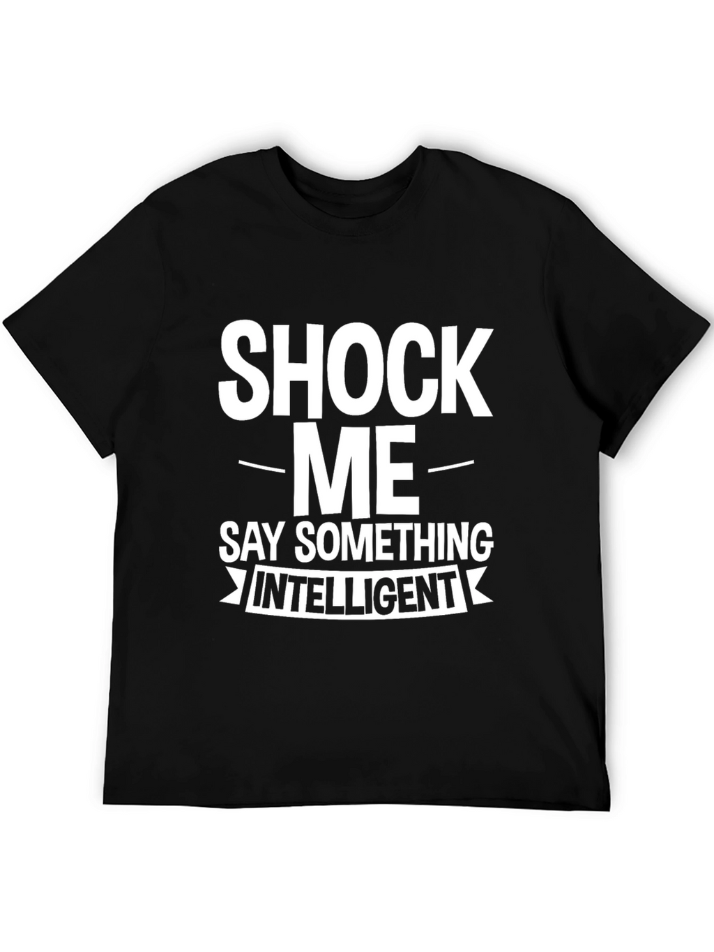 Shock Me - Funny Graphic Mens Black T-Shirt
