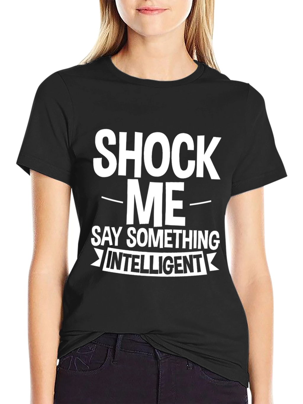Shock Me - Funny Graphic Mens Black T-Shirt
