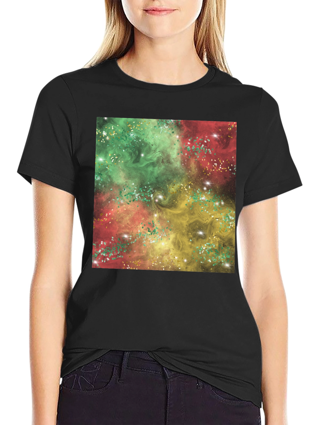Galaxy Swirl T-Shirt - Vivid Abstract Design