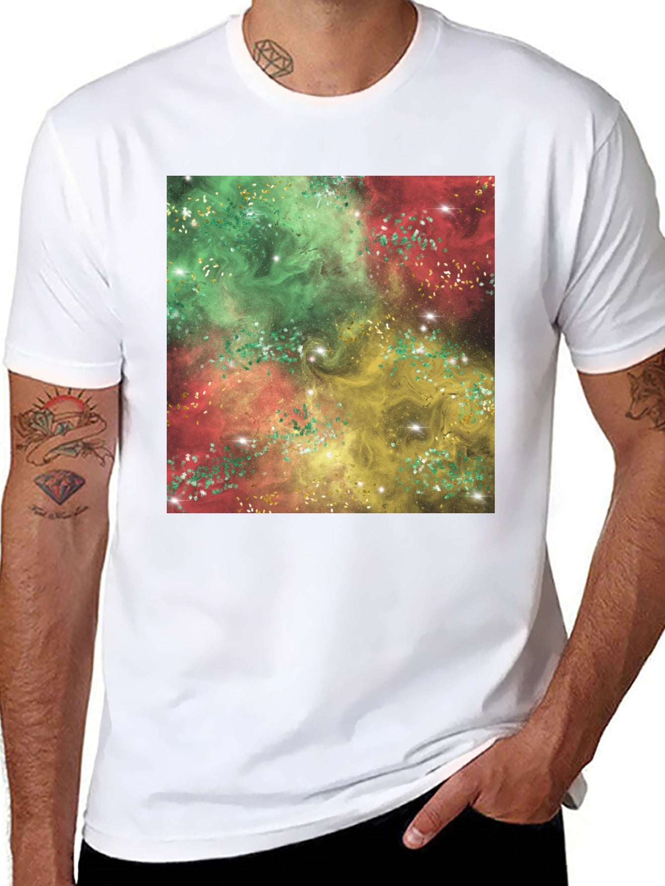 Galaxy Swirl T-Shirt - Vivid Abstract Design