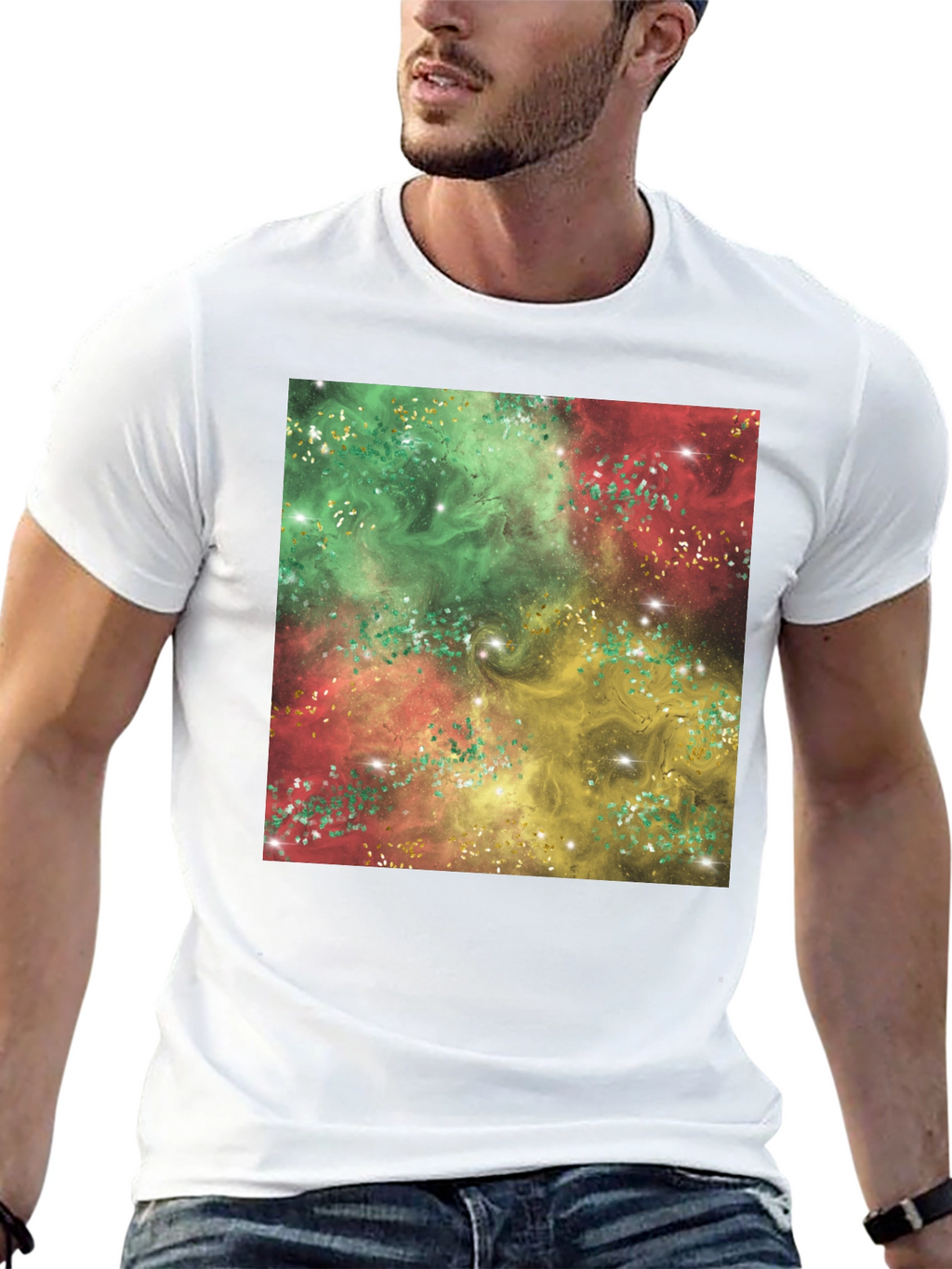 Galaxy Swirl T-Shirt - Vivid Abstract Design