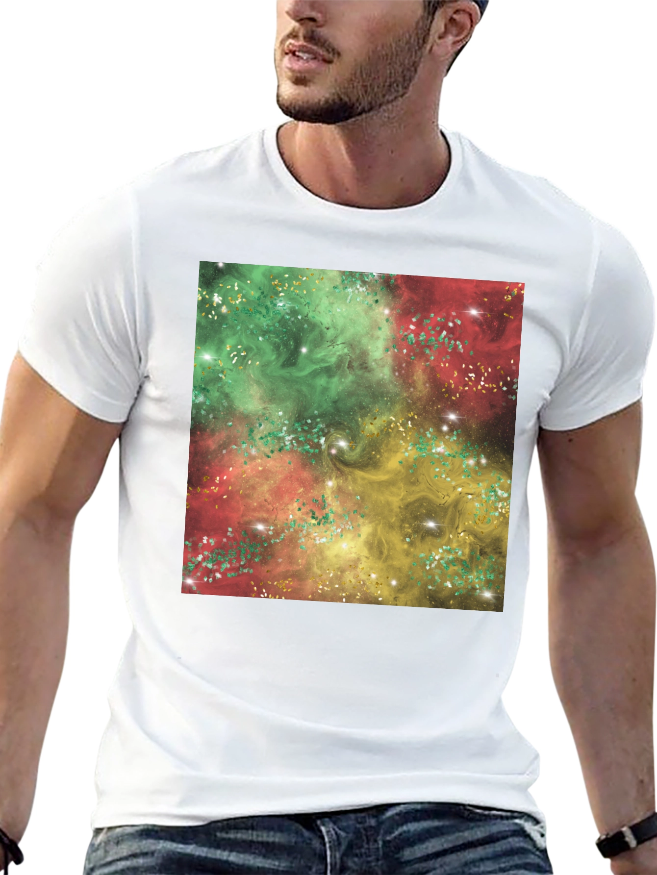 Galaxy Swirl T-Shirt - Vivid Abstract Design