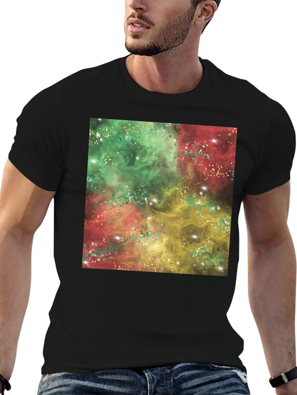Galaxy Swirl T-Shirt - Vivid Abstract Design