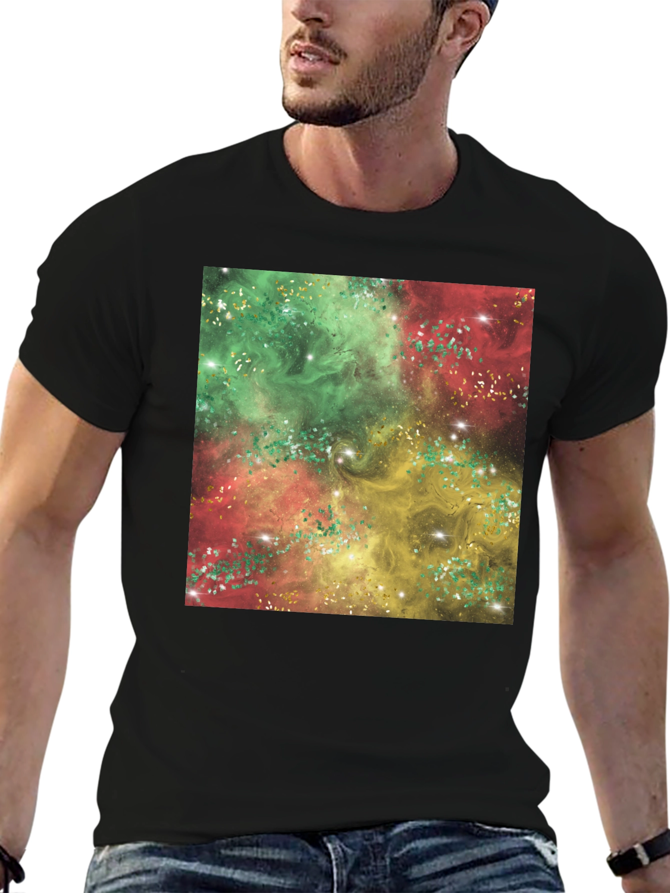 Galaxy Swirl T-Shirt - Vivid Abstract Design