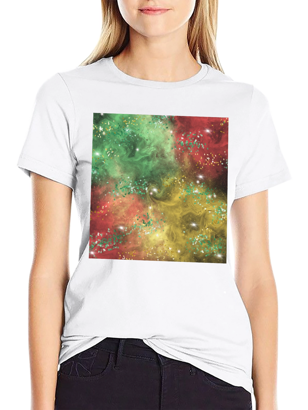 Galaxy Swirl T-Shirt - Vivid Abstract Design
