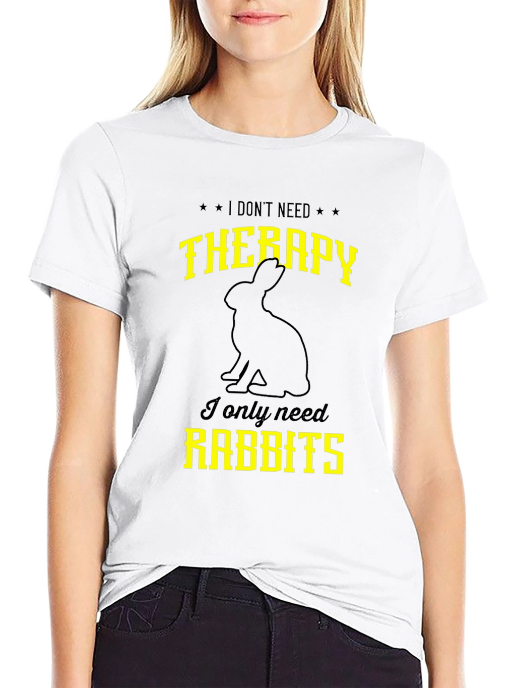 Funny Rabbit T-Shirt: I Dont Need Therapy