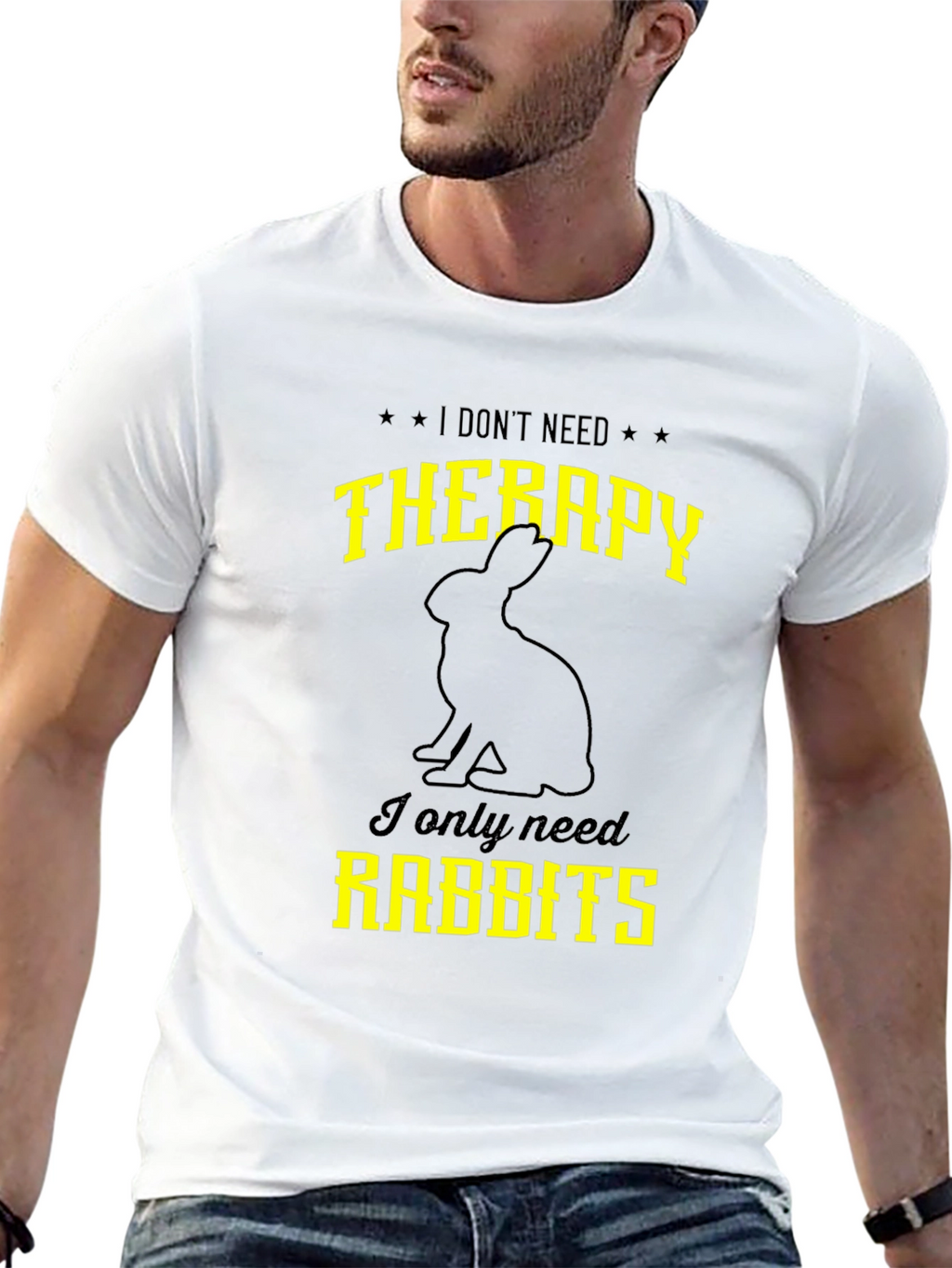 Funny Rabbit T-Shirt: I Dont Need Therapy