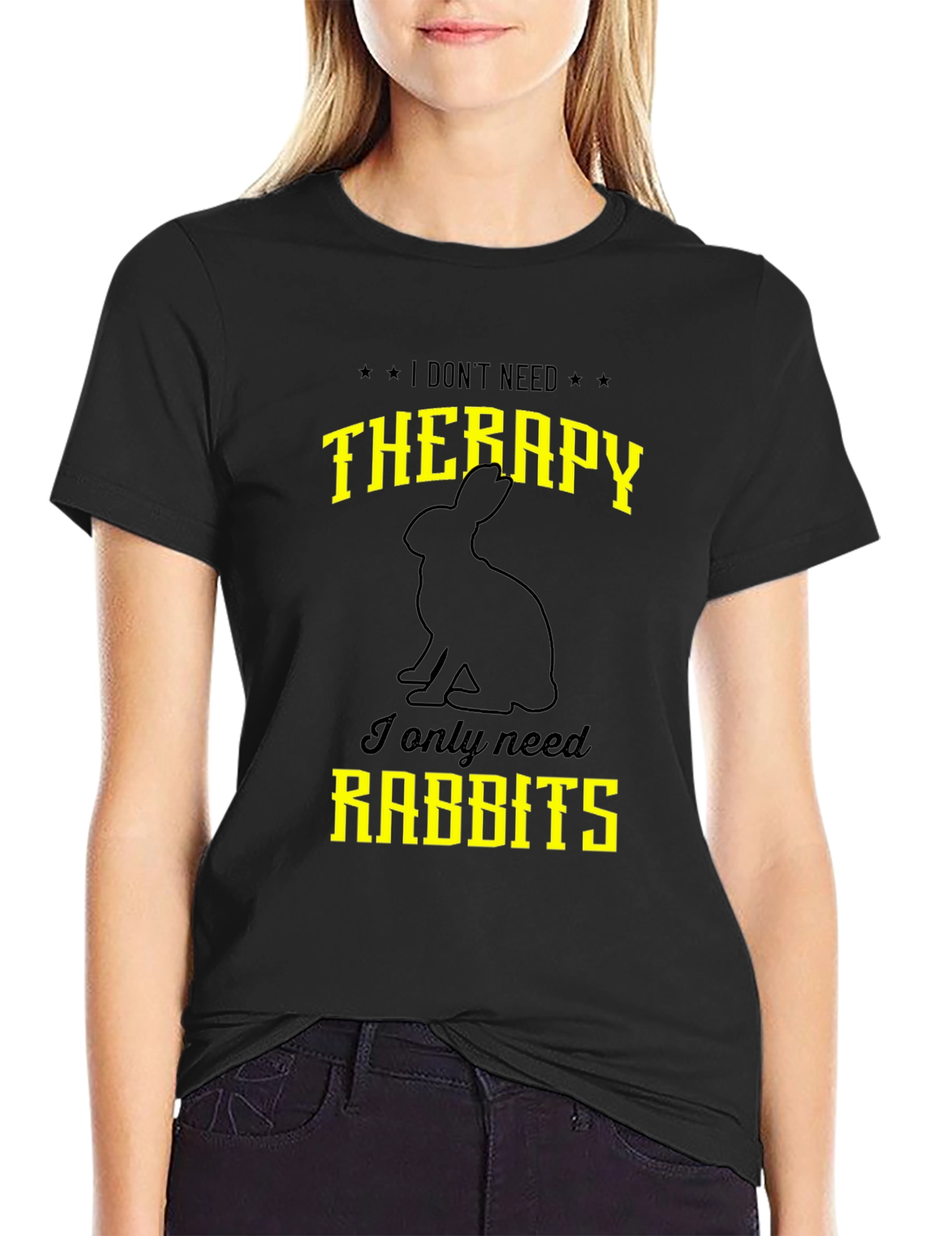 Funny Rabbit T-Shirt: I Dont Need Therapy